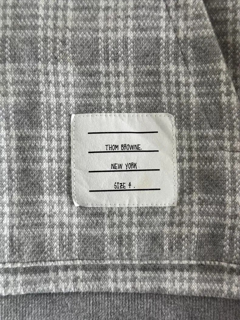 Thom Browne Thom Browne Plaid Zip-Up Hoodie Size US XL / EU 56 / 4 - 4 Thumbnail