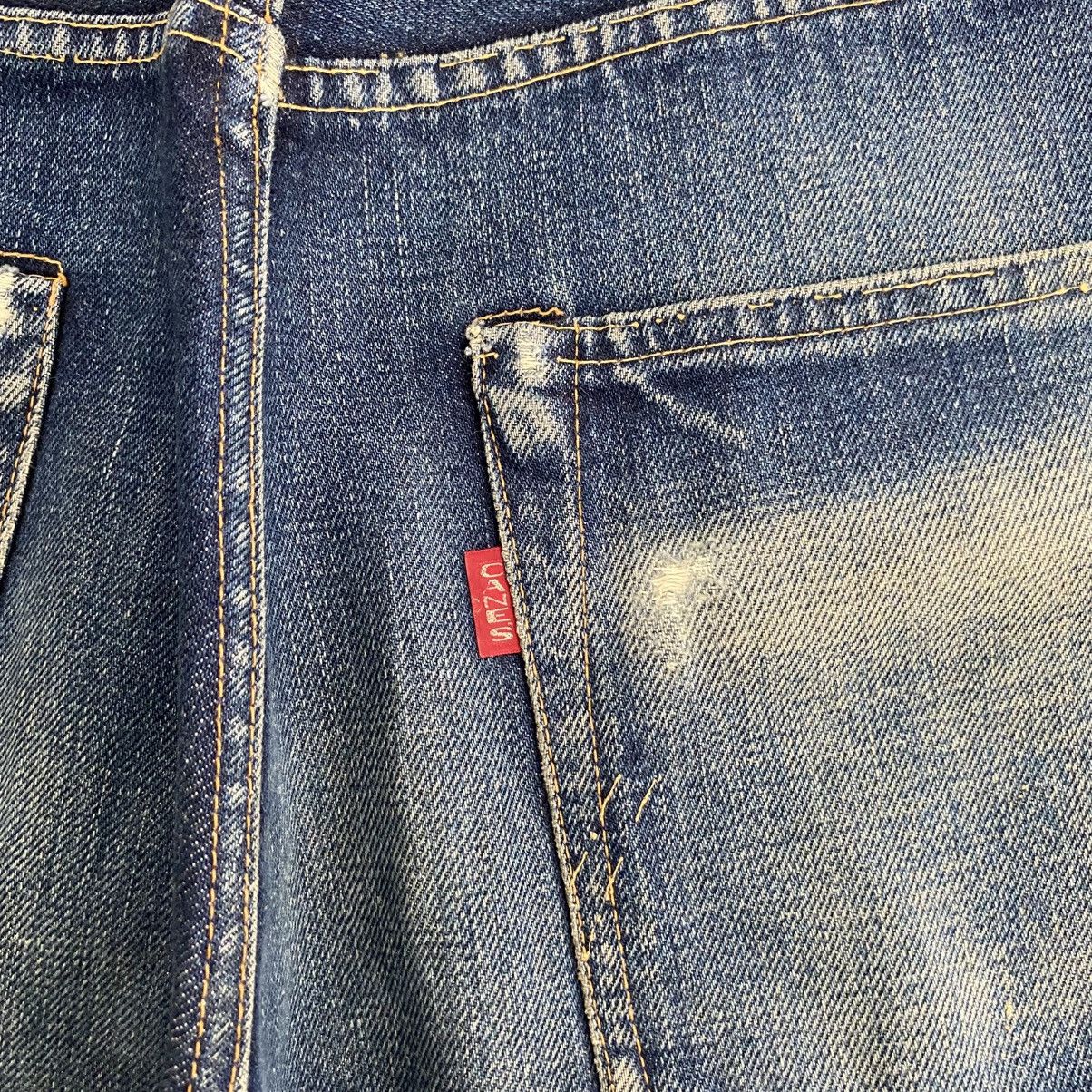 Sugar Cane Vintage 90’s Sugar Cane Faded Blue Wide Leg Selvedge Jeans Size US 33 - 13 Thumbnail