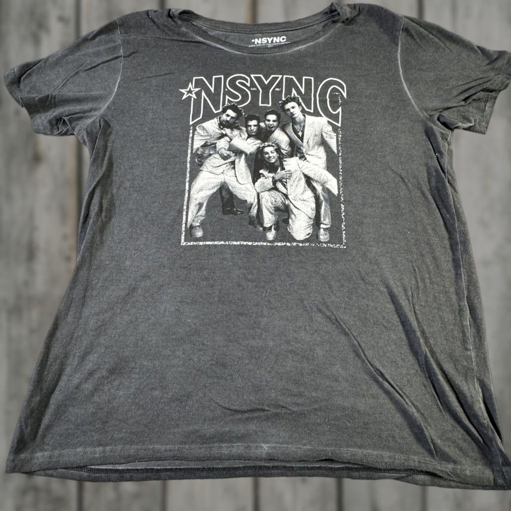 Vintage NSYNC Shirt Mens 2XL Black Graphic Band Tee 2018 Boy Band Concert Tour Music Size US XXL / EU 58 / 5 - 1 Thumbnail