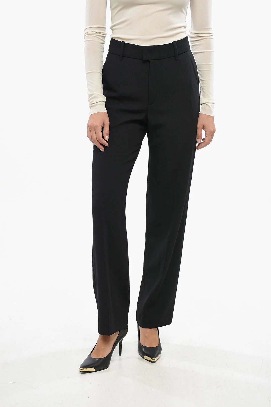 Isabel Marant og1mm0326 Straight Pant in Black Size 27" / US 4 / IT 40 - 1 Thumbnail