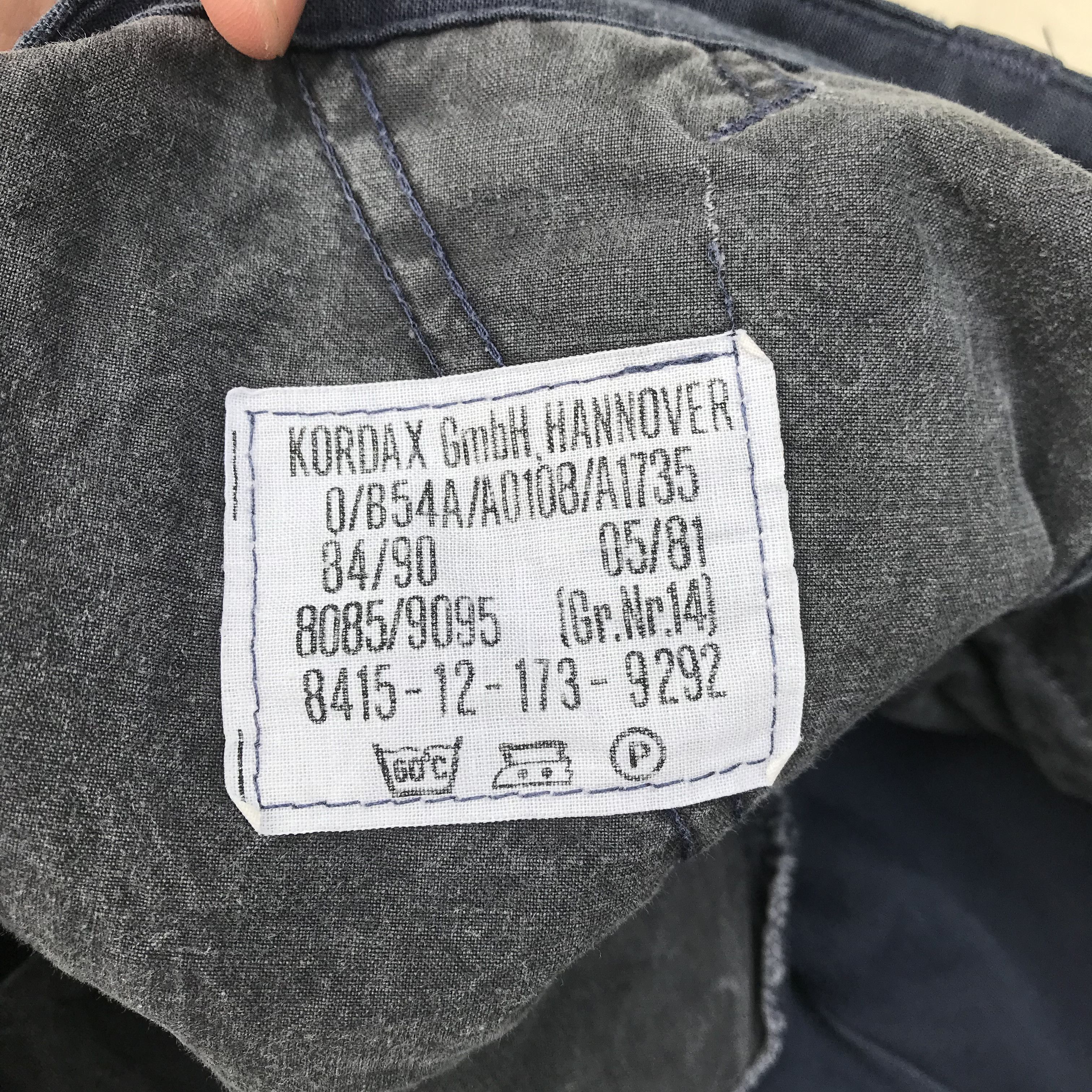 Aeronautica Militare German Army Navy Blue Cargo Pants Kordax Gmbh Hannover Rare Size US 34 / EU 50 - 5 Thumbnail