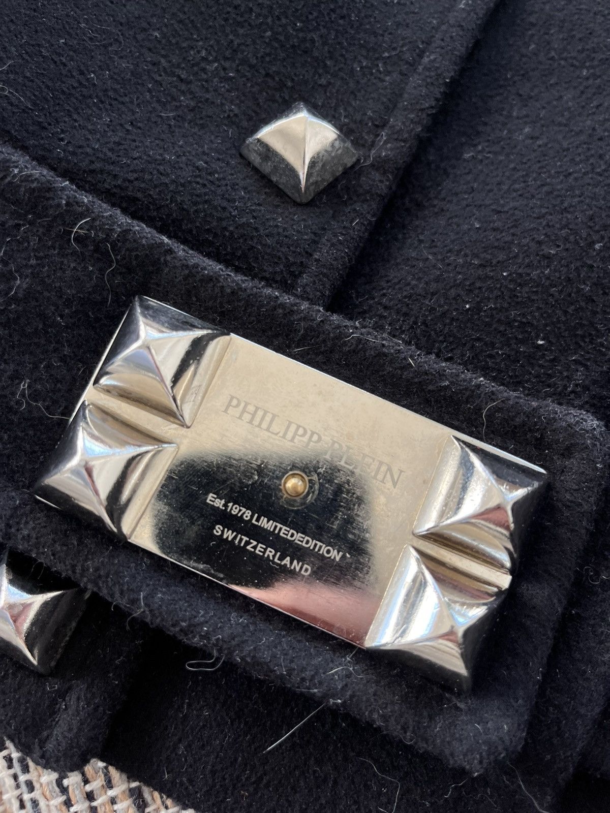 Philipp Plein Vintage Philipp Plein Wool Jacket Fur Collar Gothic Luxury Size M / US 6-8 / IT 42-44 - 9 Thumbnail