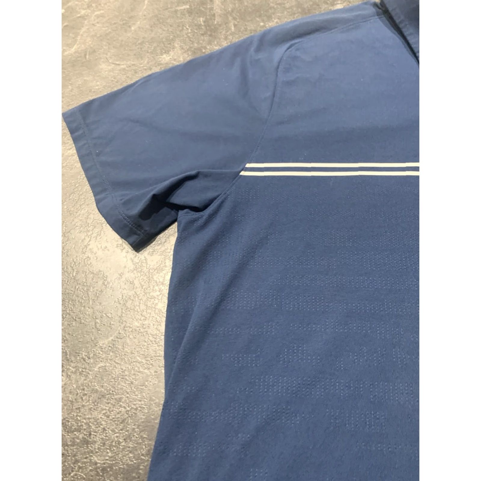Under Armour Under Armour Navy Blue Striped Golf Polo Shirt Men's 2XL Moisture Wicking Size US XXL / EU 58 / 5 - 6 Thumbnail