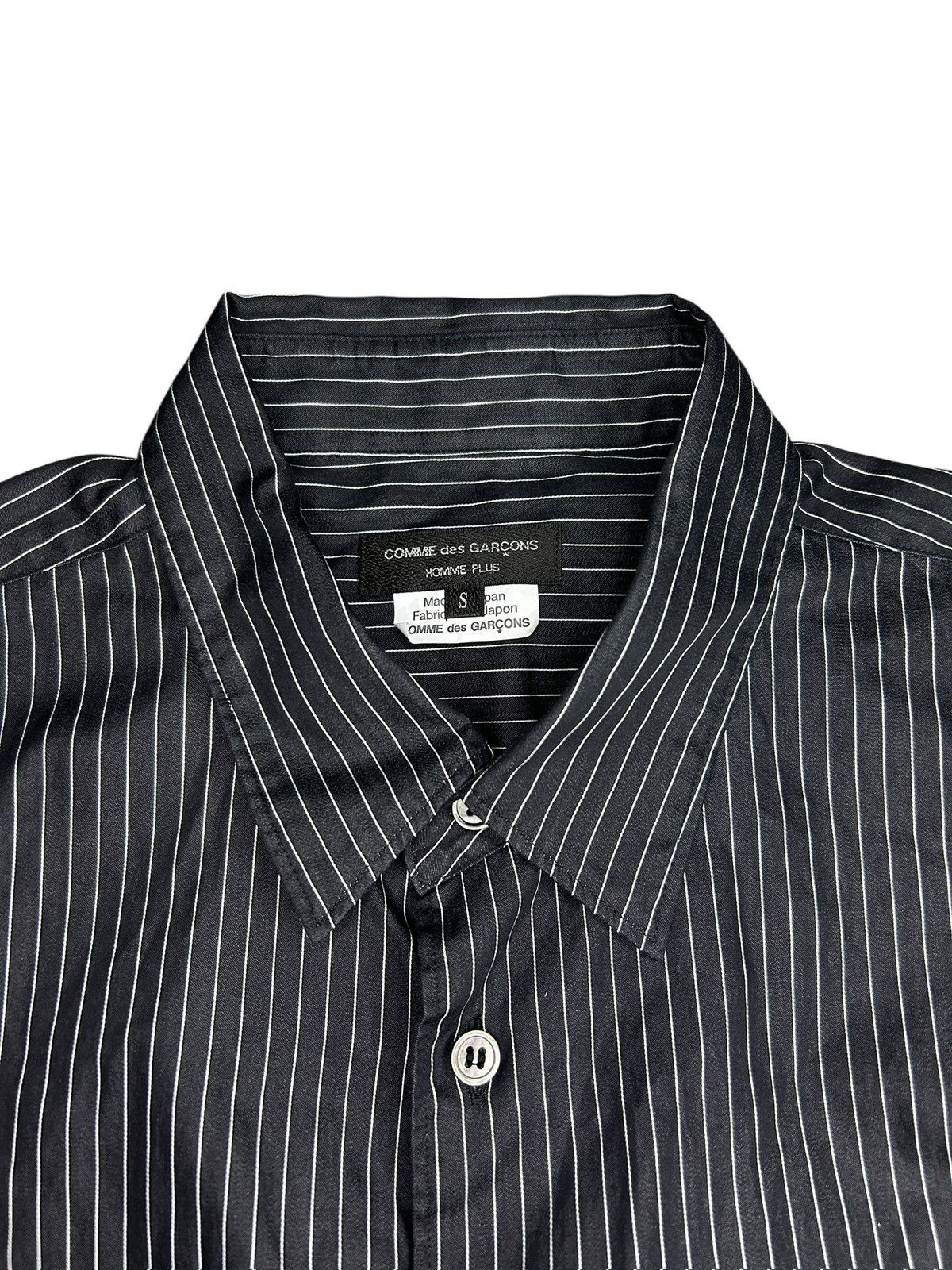 Comme des Garcons Homme Plus F/W 23 Stripe Peplum Shirt Size US S / EU 44-46 / 1 - 4 Thumbnail
