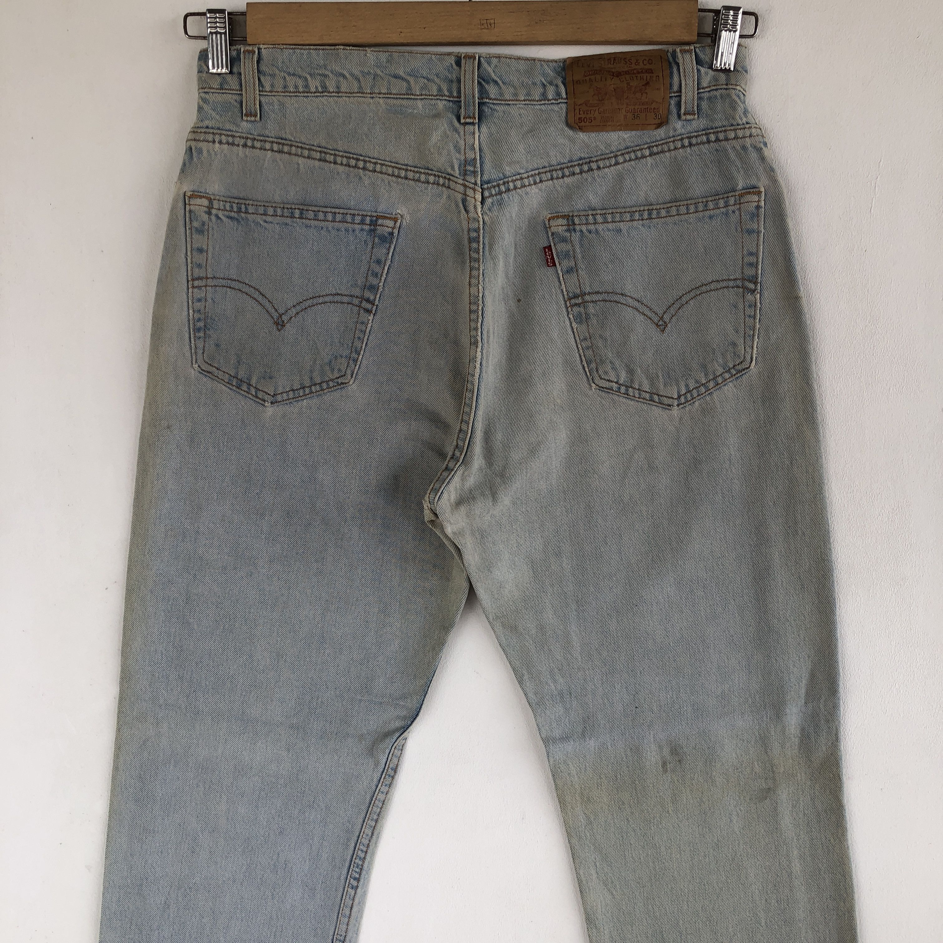 Levi's Vintage Levis Jeans Light Wash Levi's 505 Denim Pants Size US 32 / EU 48 - 3 Thumbnail