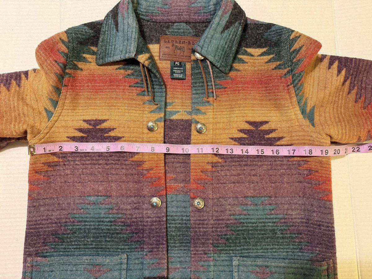 Ralph Lauren Ralph Lauren Vtg Aztec Wool Blend Concho Southwestern Jacket Size S / US 4 / IT 40 - 9 Thumbnail