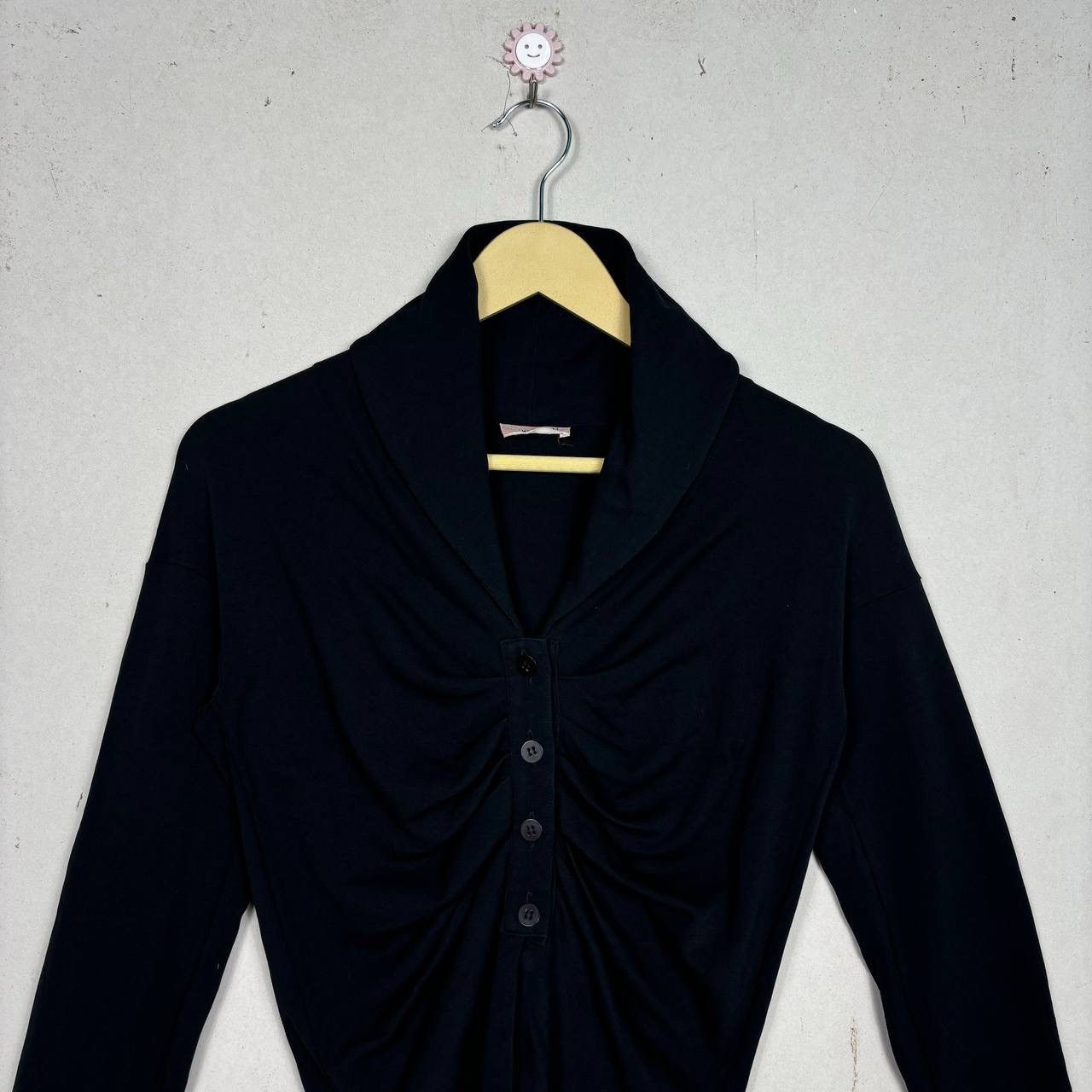 Romeo Gigli Romeo Gigli Archival Ruched Knit Cardigan Blouse 90s Vintage Size S / US 4 / IT 40 - 3 Thumbnail