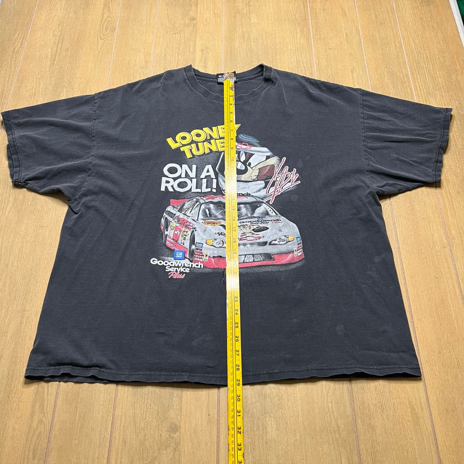 Chase Authentics Vintage 90s Kevin Harvick T Shirt 2XL Black Looney Tunes Size US XXL / EU 58 / 5 - 5 Thumbnail