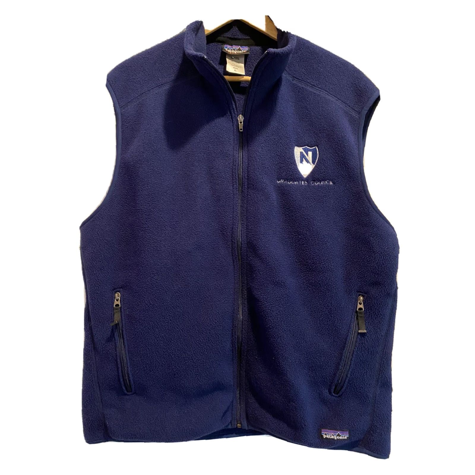 Patagonia PATAGONIA Synchilla Vest Ski Full Zip Navy Blue Mens XL Embroidered Fleece Winter Size US XL / EU 56 / 4 - 2 Thumbnail
