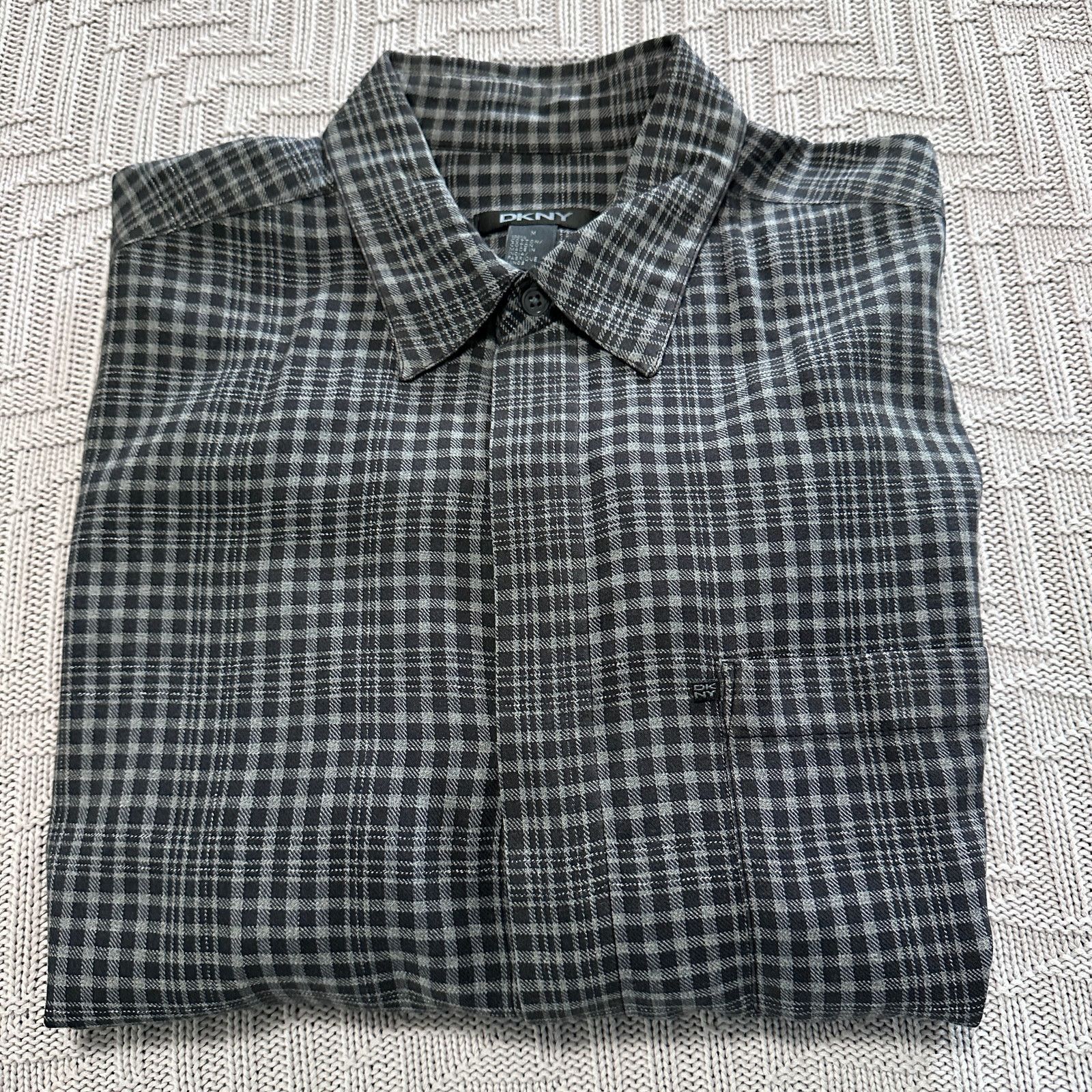 DKNY DKNY black plaid button down Size US M / EU 48-50 / 2 - 1 Thumbnail