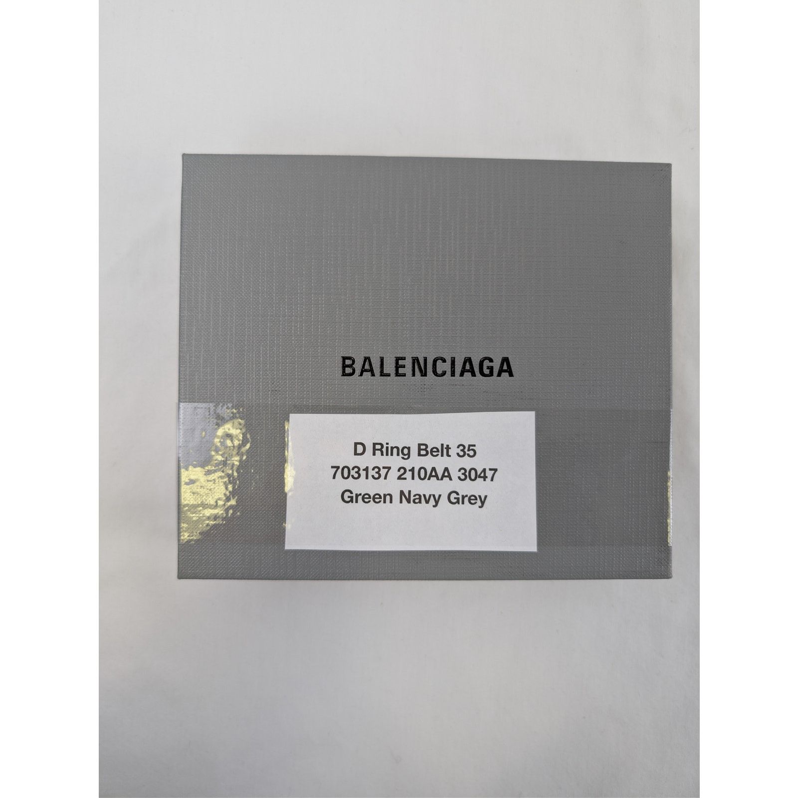 Balenciaga o1rshd1 Q:3 / Size: OS / D Ring Belt 35 in Green/Navy/Grey Size ONE SIZE - 15 Thumbnail