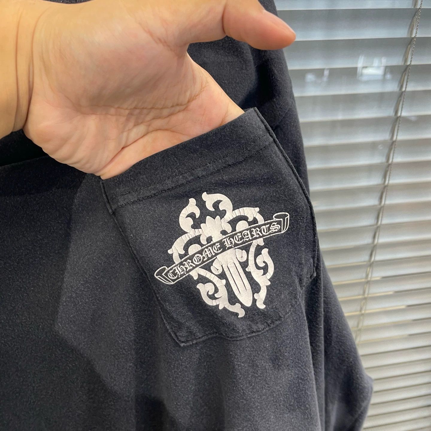 Chrome Hearts Chrome Hearts Black Sword Scroll Back Print Short Sleeve XL Size XL / US 12-14 / IT 48-50 - 4 Thumbnail