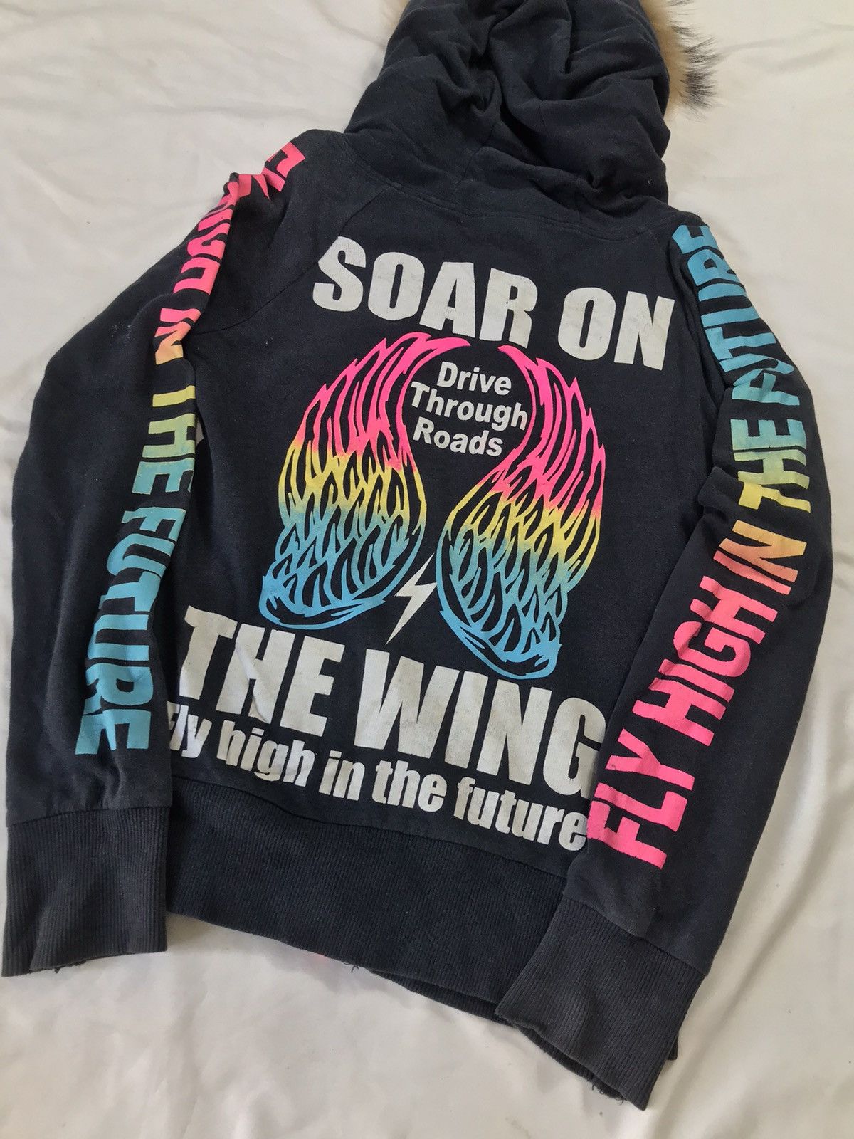 Hysteric Glamour Poem zip Fur Hoodie ifsix lgb punks style Size US XS / EU 42 / 0 - 6 Thumbnail