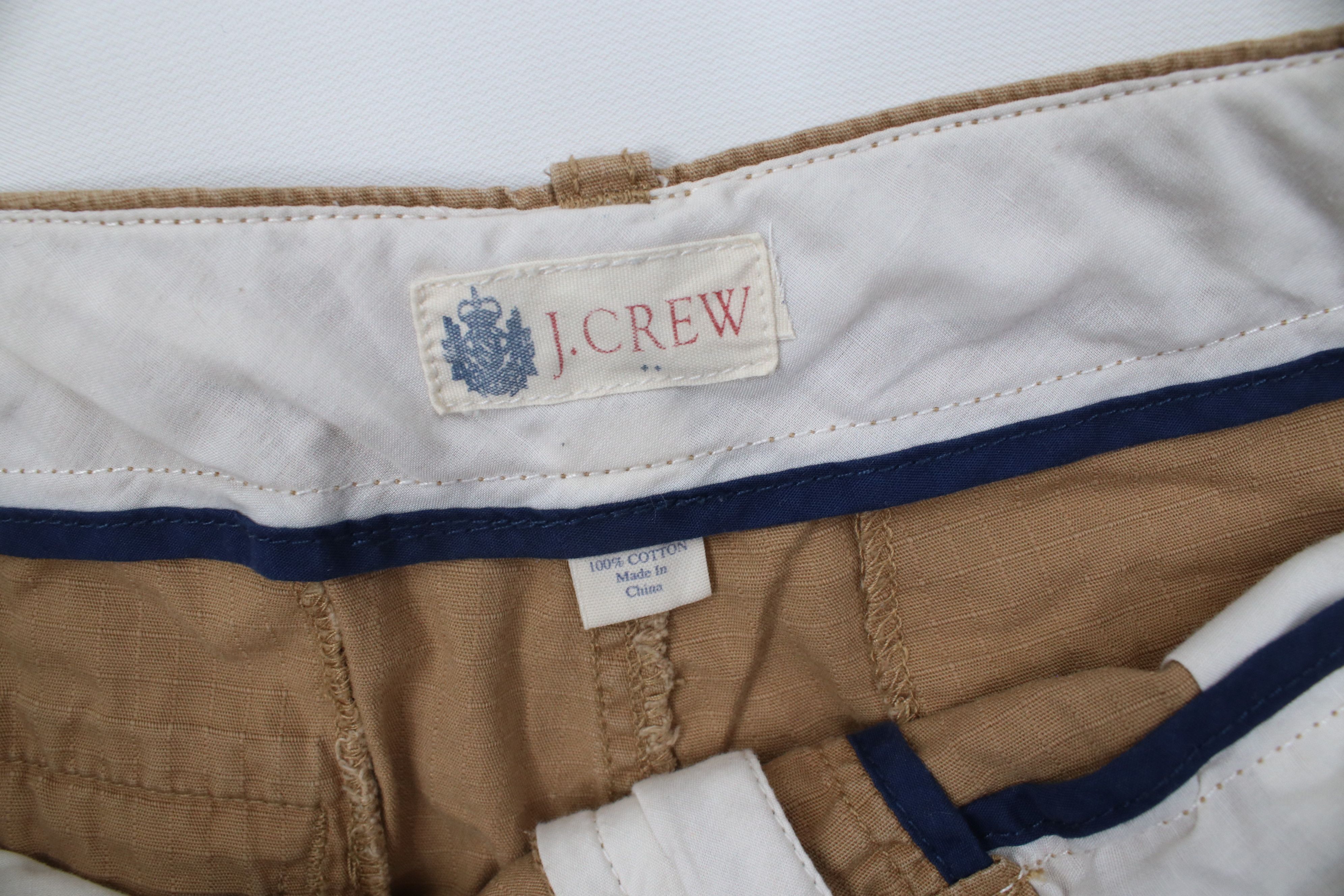 J.Crew Vintage Y2K J Crew Knee Ripstop Utility Shorts Beige Cotton Size US 34 / EU 50 - 6 Thumbnail
