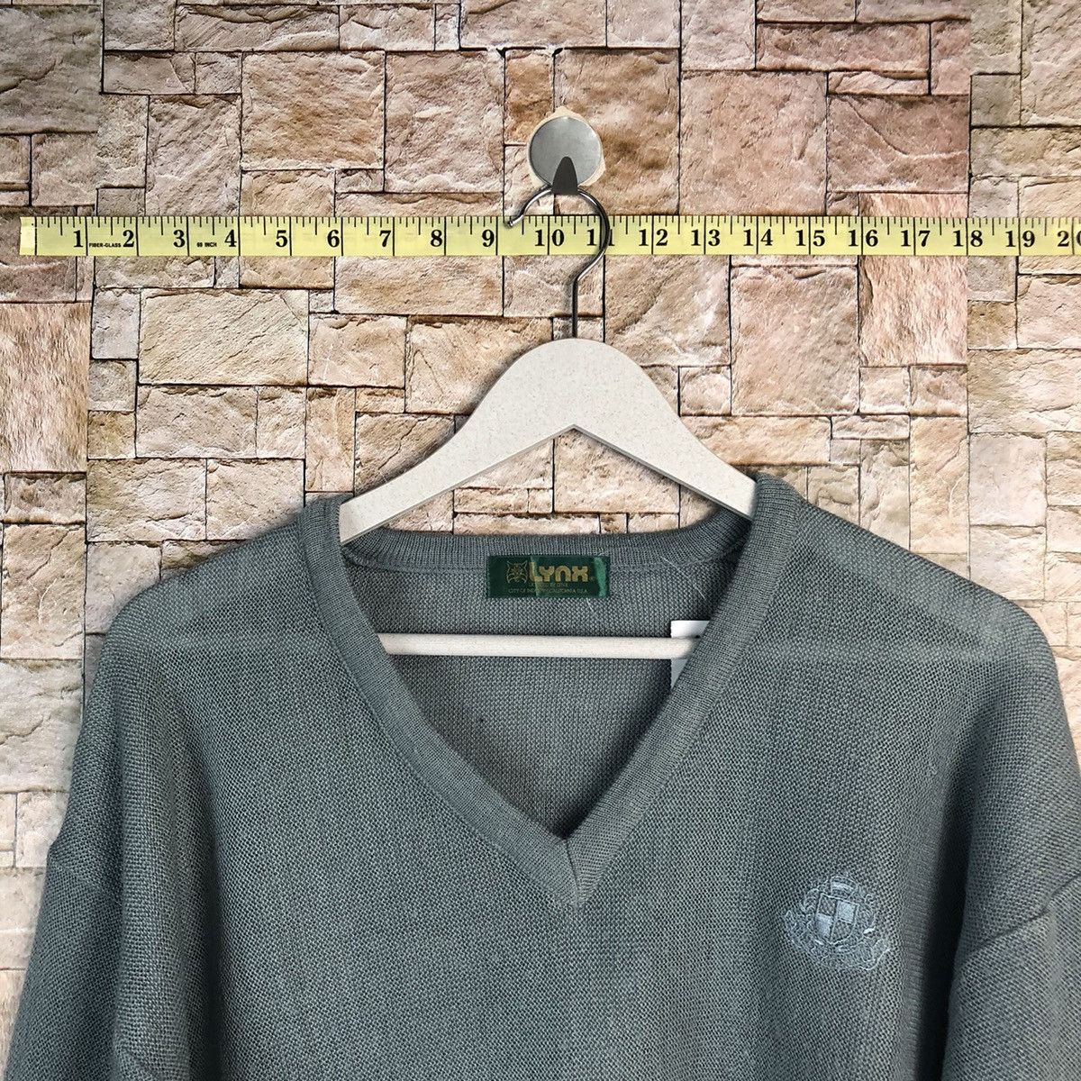 Homespun Knitwear × Japanese Brand Lynx Blue Knitwear vintage #A929 Size L / US 10 / IT 46 - 4 Thumbnail
