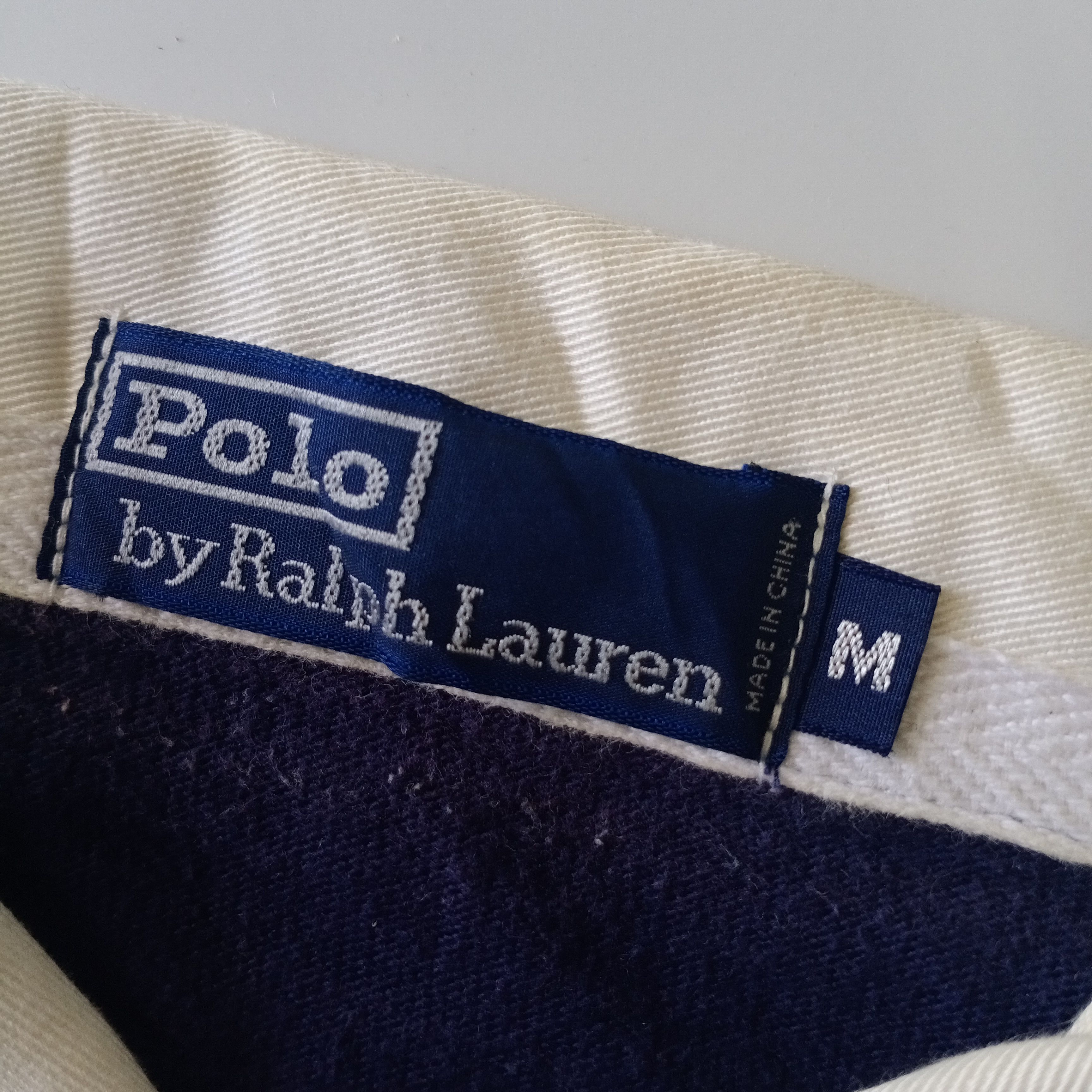 Polo Ralph Lauren Vintage 90s Polo Ralph Lauren Knit Striped Rugby Shirt Navy Size US M / EU 48-50 / 2 - 7 Thumbnail