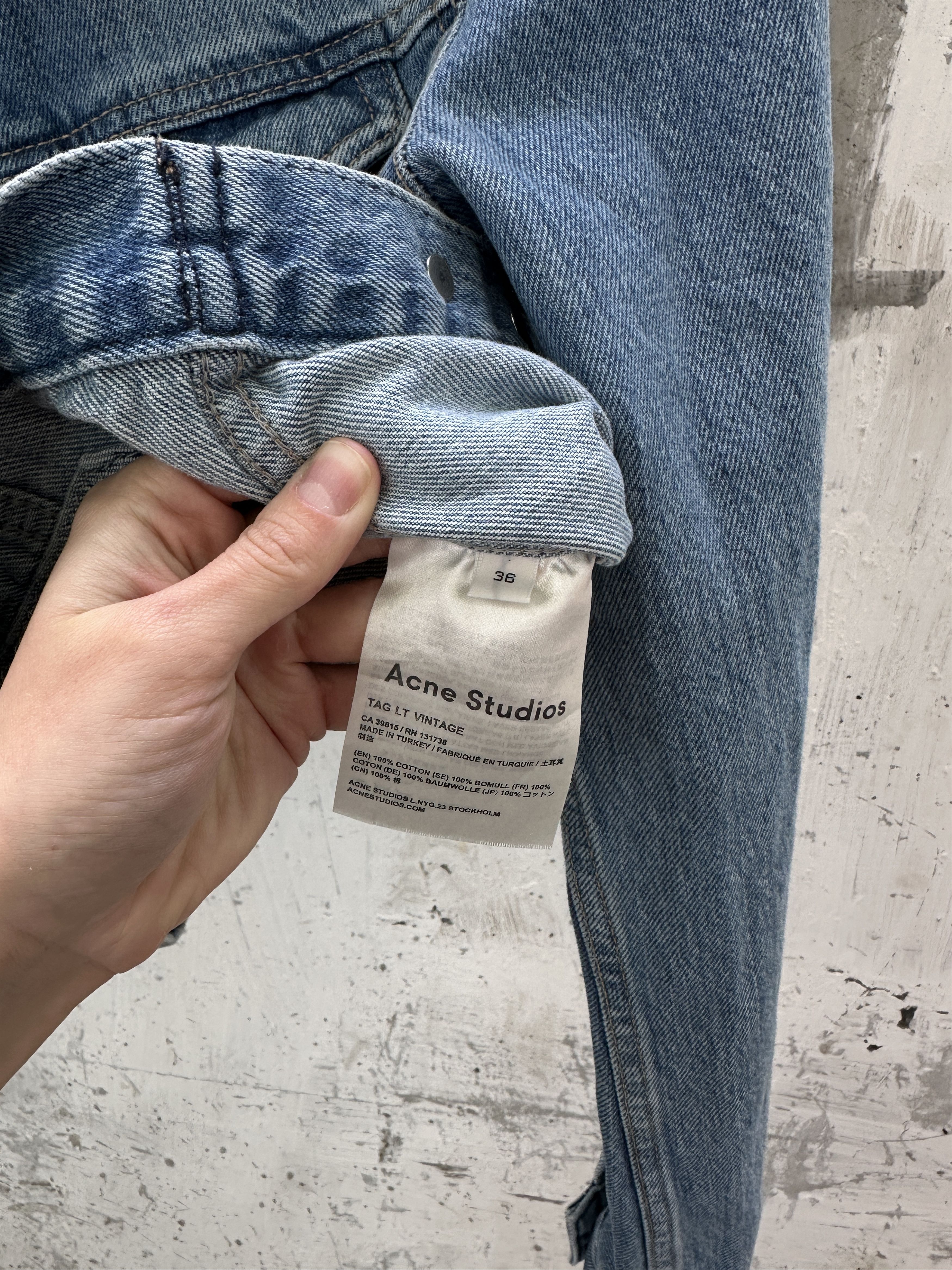 Acne Studios Acne Studios Tal Lt Vintage Denim Jacket Size XS / US 0-2 / IT 36-38 - 6 Thumbnail