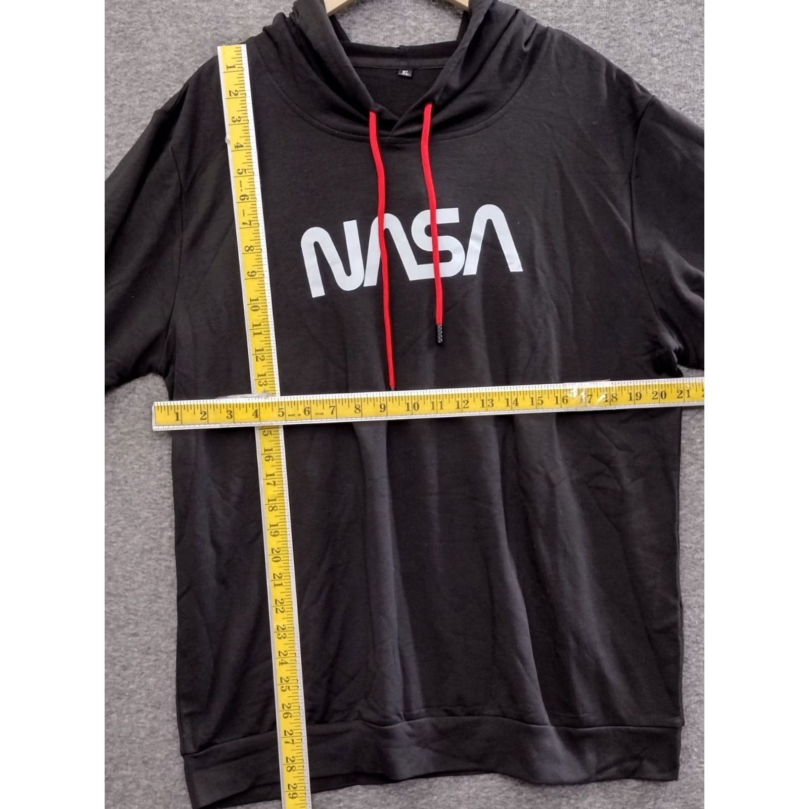 NASA NASA Unbranded Logo Hoodie Sweatshirt Shirt Men XL Black Red Logo Retro Size US XL / EU 56 / 4 - 4 Thumbnail