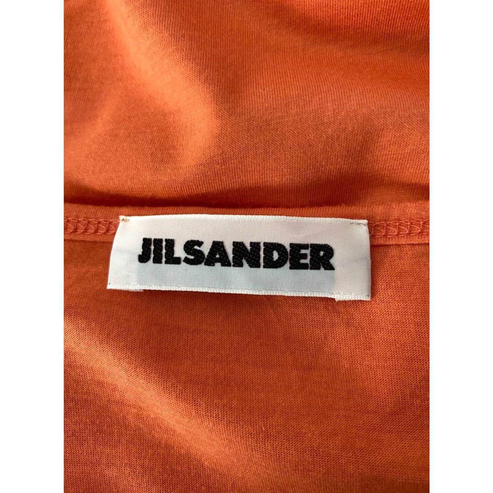 Jil Sander Jil Sander Womens Crop Top M Orange Long Sleeve Crew Neck Pullover Blouse Size M / US 6-8 / IT 42-44 - 3 Thumbnail