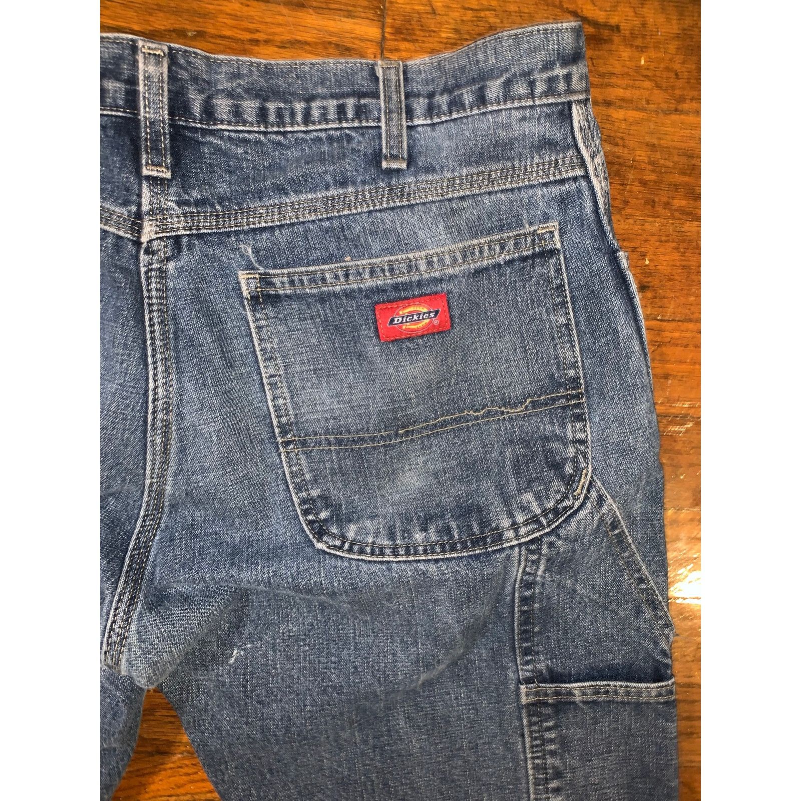 Dickies Dickies Jeans 34x34 Dark Wash Straight Leg Regular Fit Denim Size US 34 / EU 50 - 9 Thumbnail