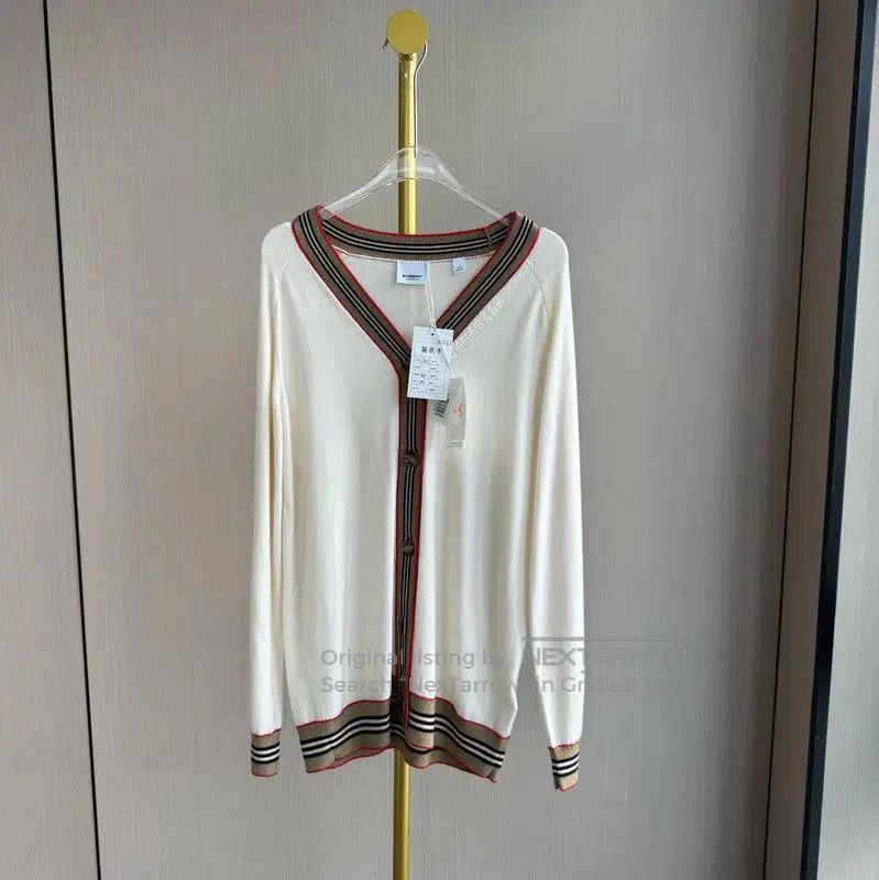 Burberry Burberry White Wool Cardigan for Women. Size XXS / US 00 / IT 34 - 1 Thumbnail