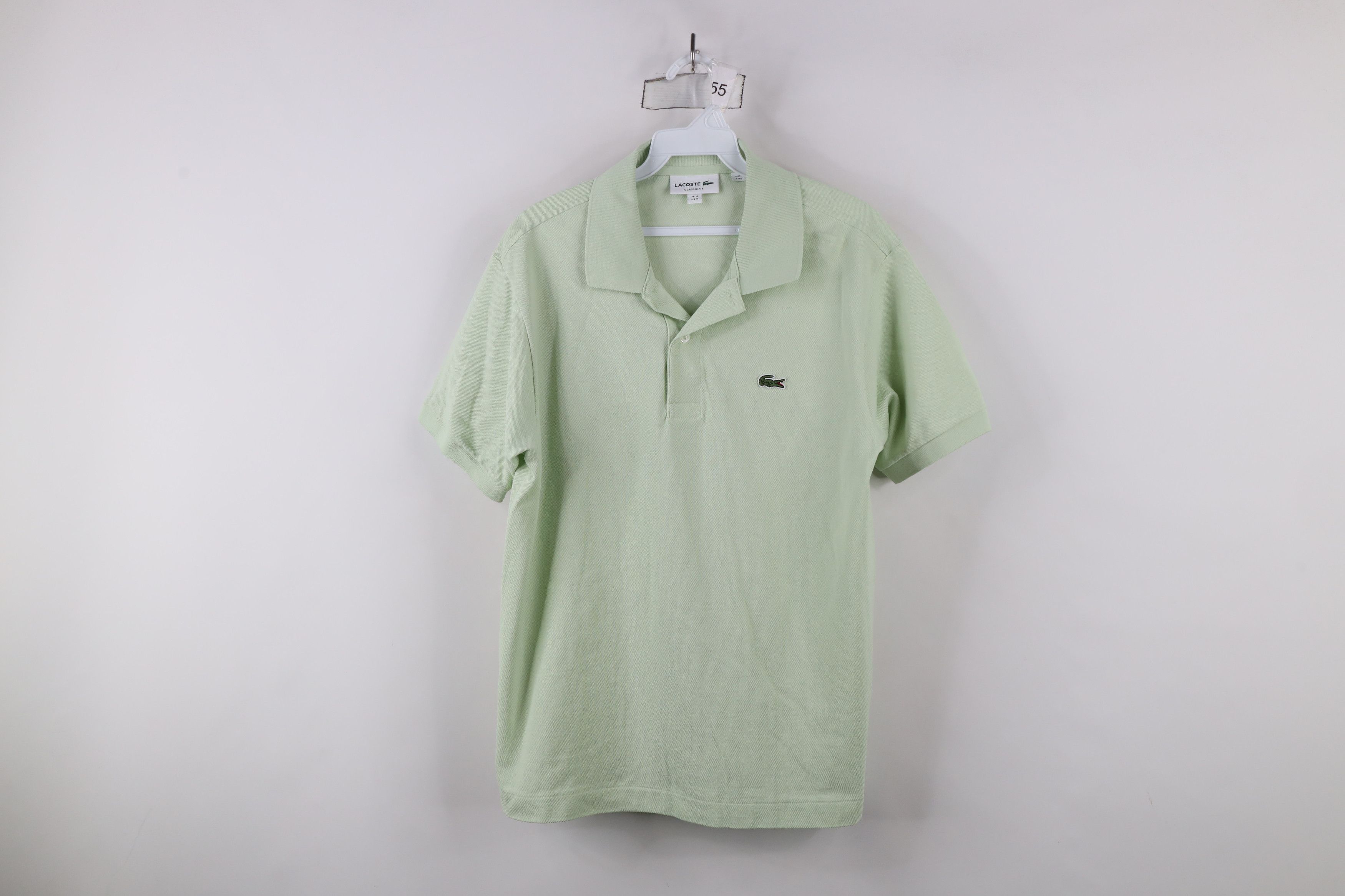 Lacoste × Vintage Lacoste Classic Fit Croc Logo Pique Cotton Polo Shirt Green Size US M / EU 48-50 / 2 - 1 Thumbnail