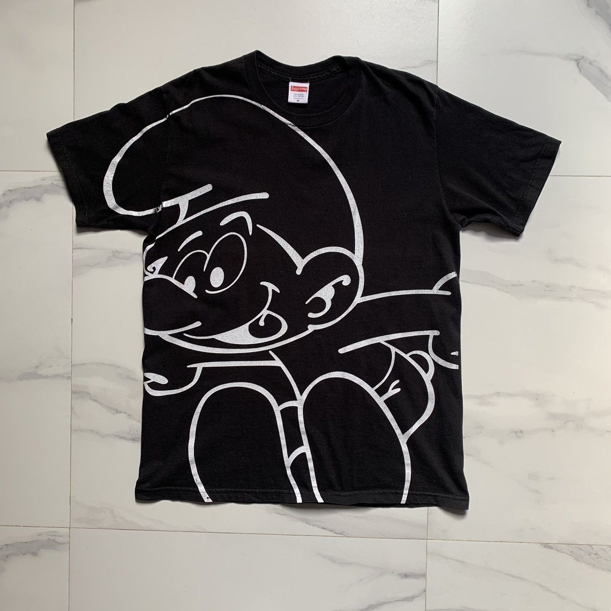 Supreme Supreme x Smurfs Black T-Shirt Size US M / EU 48-50 / 2 - 2 Thumbnail