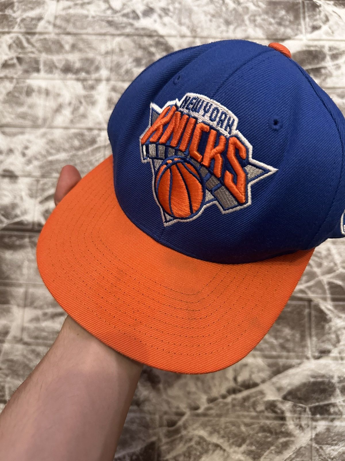 New York Yankees Vintage New York Knicks Snapback Hat - Blue/Orange Size ONE SIZE - 5 Thumbnail