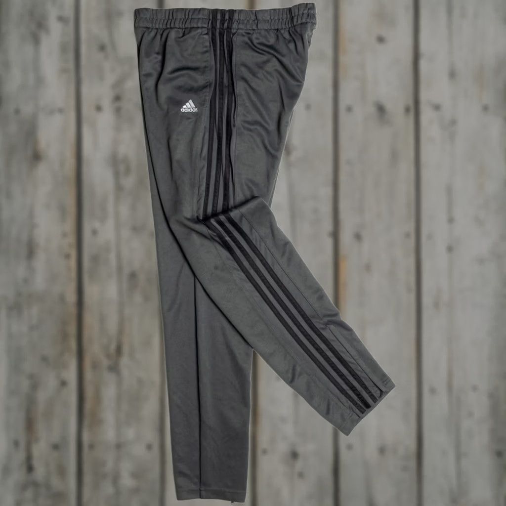 Adidas VINTAGE Adidas Track Pants Dark Gray Medium Classic Sport Gymwear Size US 31 - 1 Thumbnail