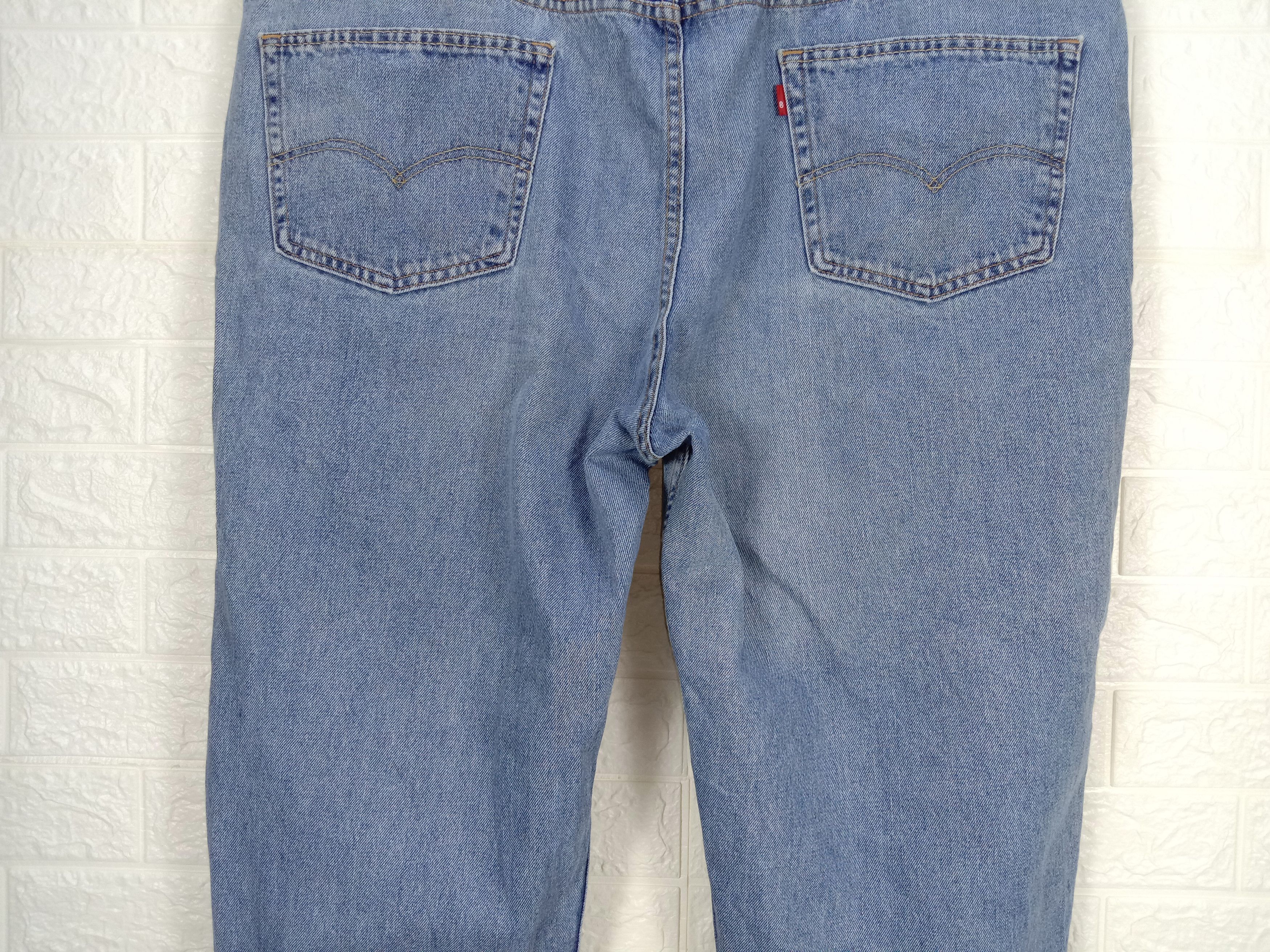 Levi's Vintage Levi's 550 Jeans Blue Wash Denim Over Size 48x43 Size US 44 / EU 60 - 7 Thumbnail