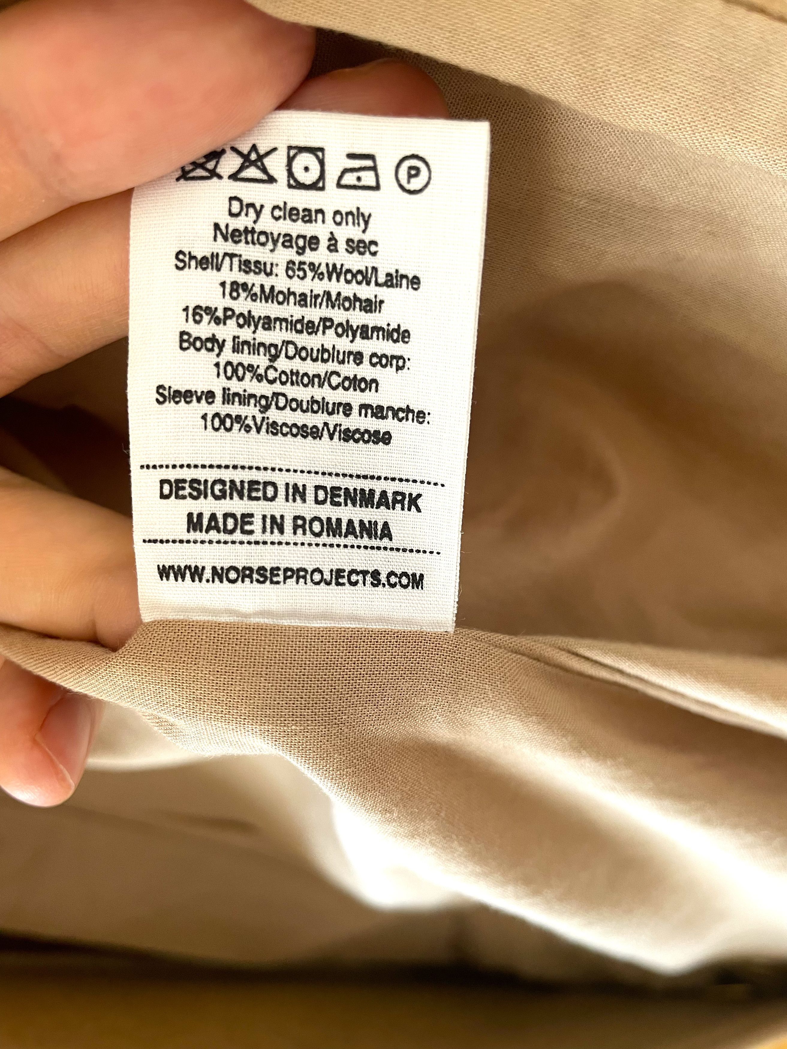 Norse Projects Sundsval Overcoat - Mohair Camel Size US S / EU 44-46 / 1 - 7 Thumbnail