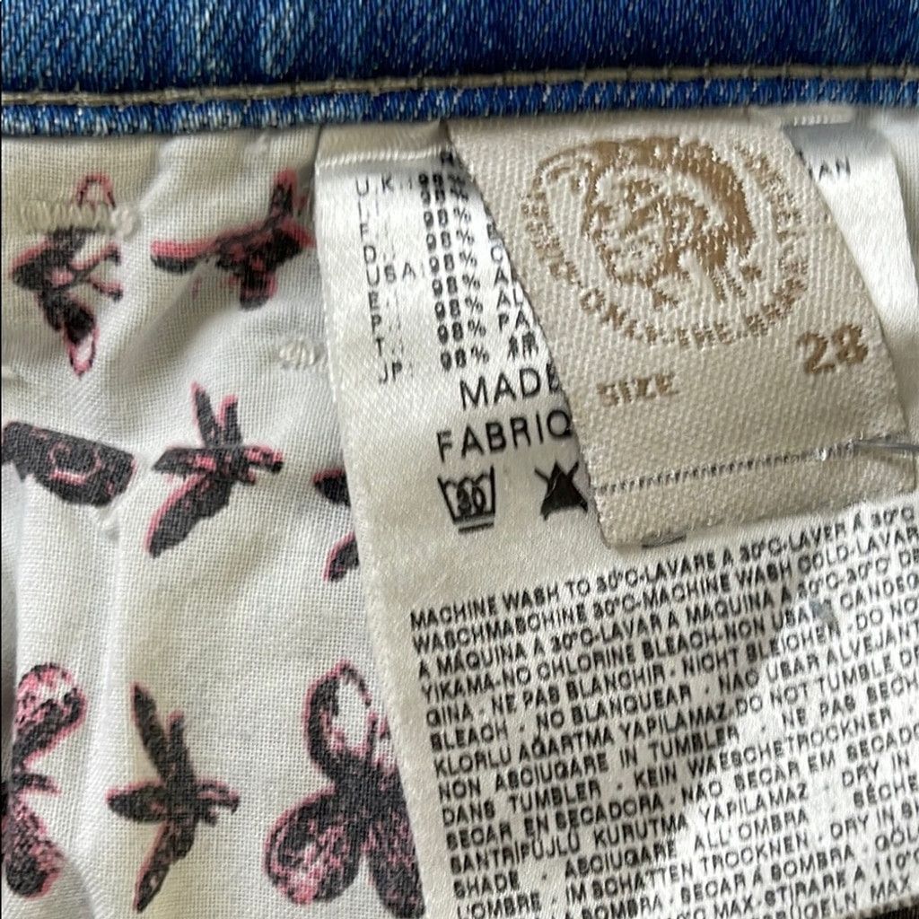 Diesel Diesel Zivy Women's Blue Distressed Jeans - size 28 Size 28" / US 6 / IT 42 - 5 Thumbnail