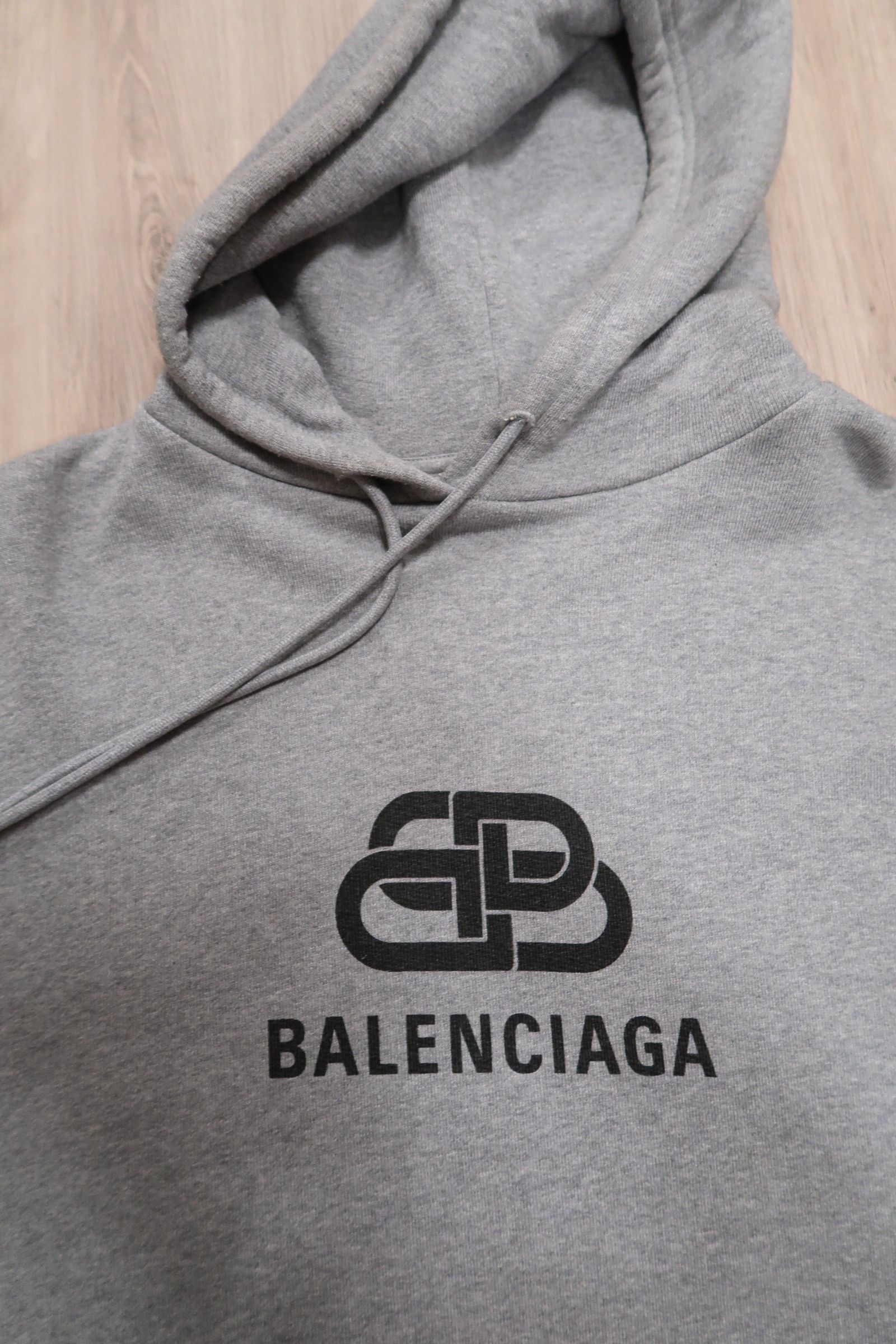 Balenciaga Balenciaga Grey BB Hoodie Oversized Size US XXS / EU 40 - 2 Thumbnail