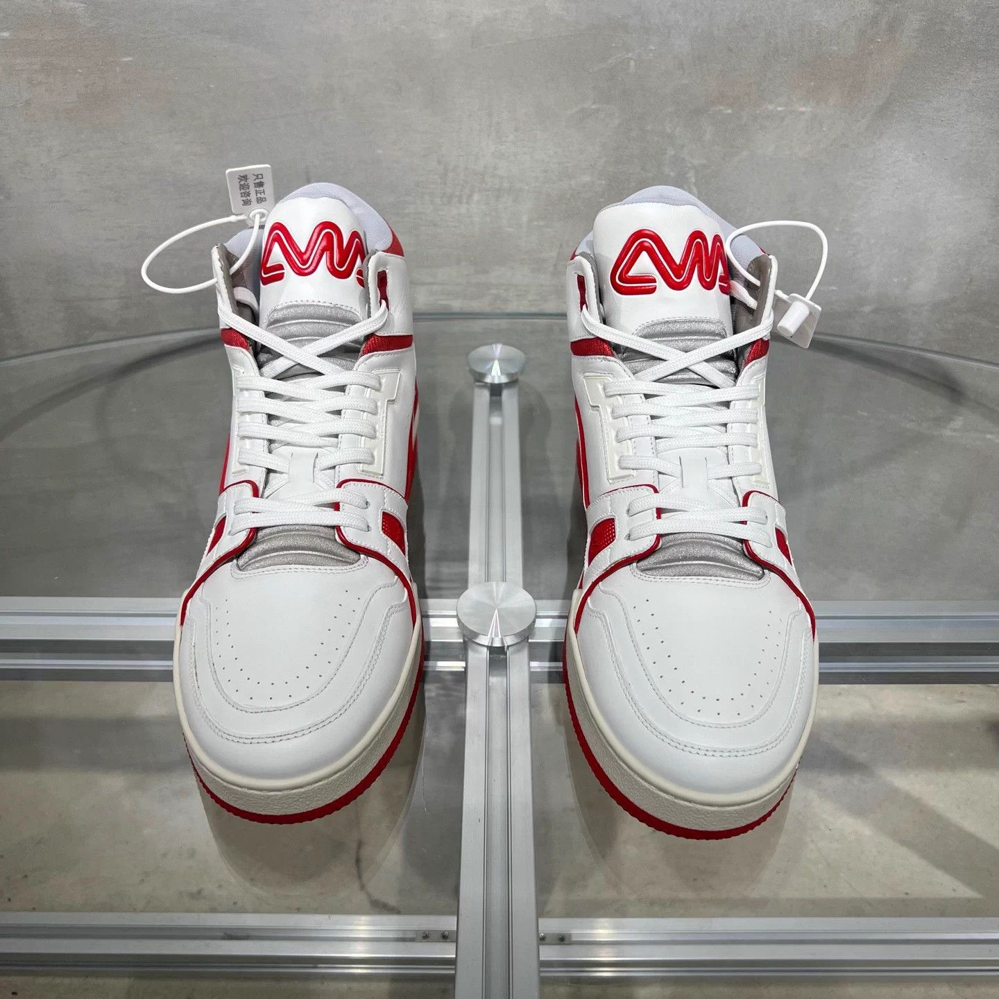 Louis Vuitton LV Trainer City Limited White Red UK8 (42) Size US 8 / EU 41 - 1 Thumbnail