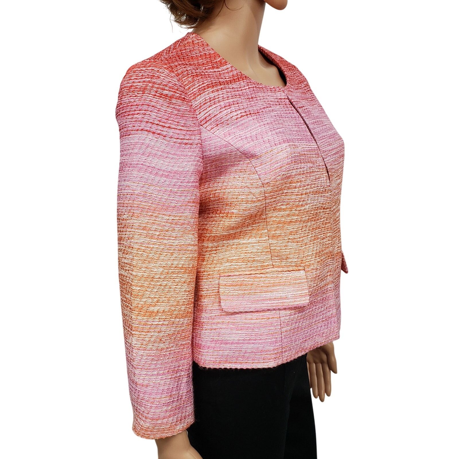 REVOLVE Shoshanna Norabel Cropped Blazer Jacket Revolve Ombre 2 Size XS / US 0-2 / IT 36-38 - 5 Thumbnail