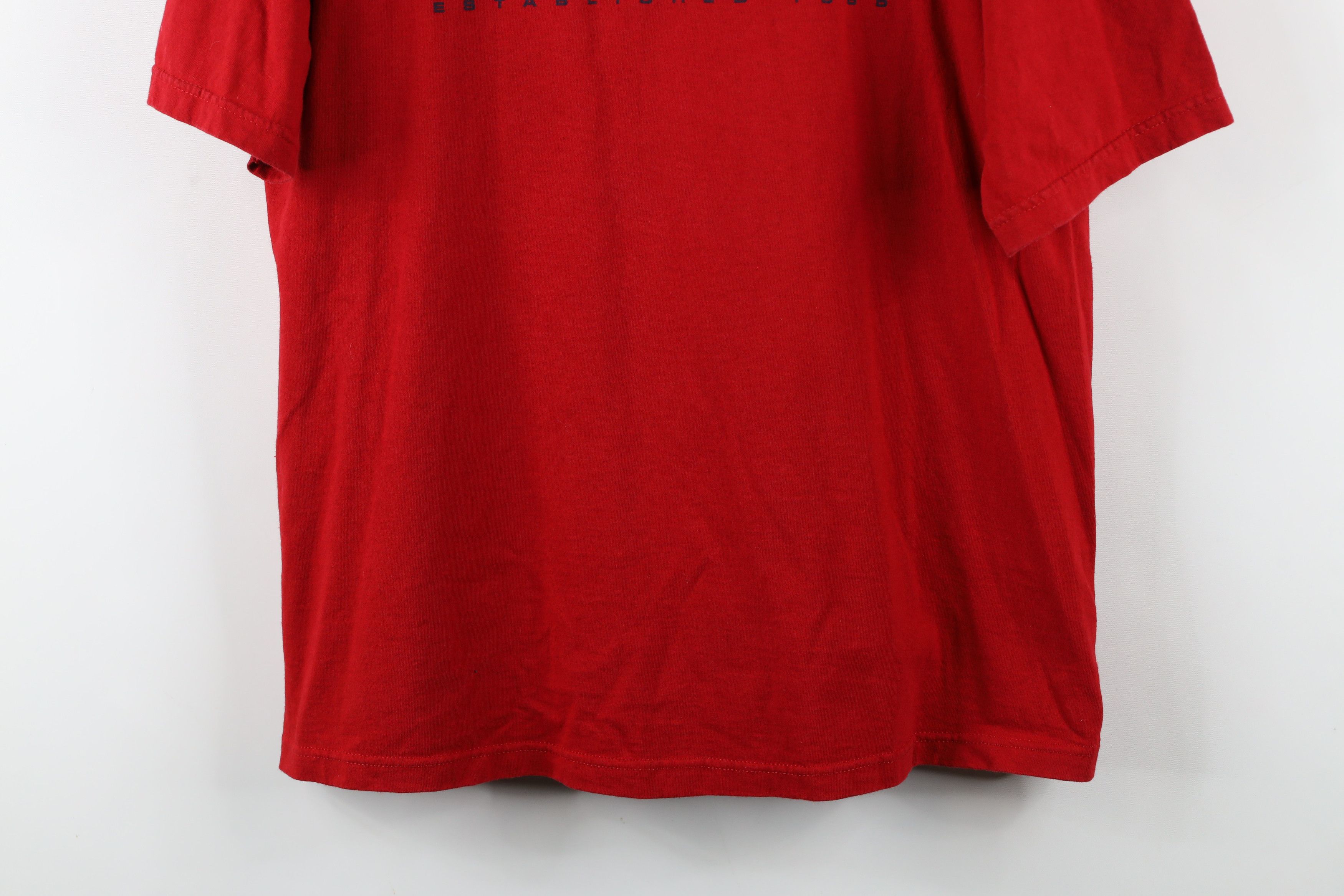 Tommy Hilfiger × Vintage Vintage 90s Tommy Hilfiger Short Sleeve T-Shirt Red USA Size US L / EU 52-54 / 3 - 3 Thumbnail