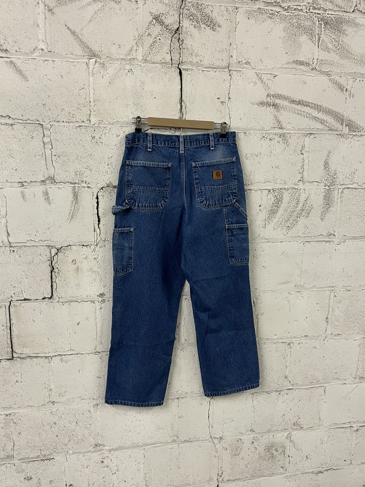 Carhartt Carhartt carpanter cargo denim pants baggy faded workwear Size US 30 / EU 46 - 2 Thumbnail
