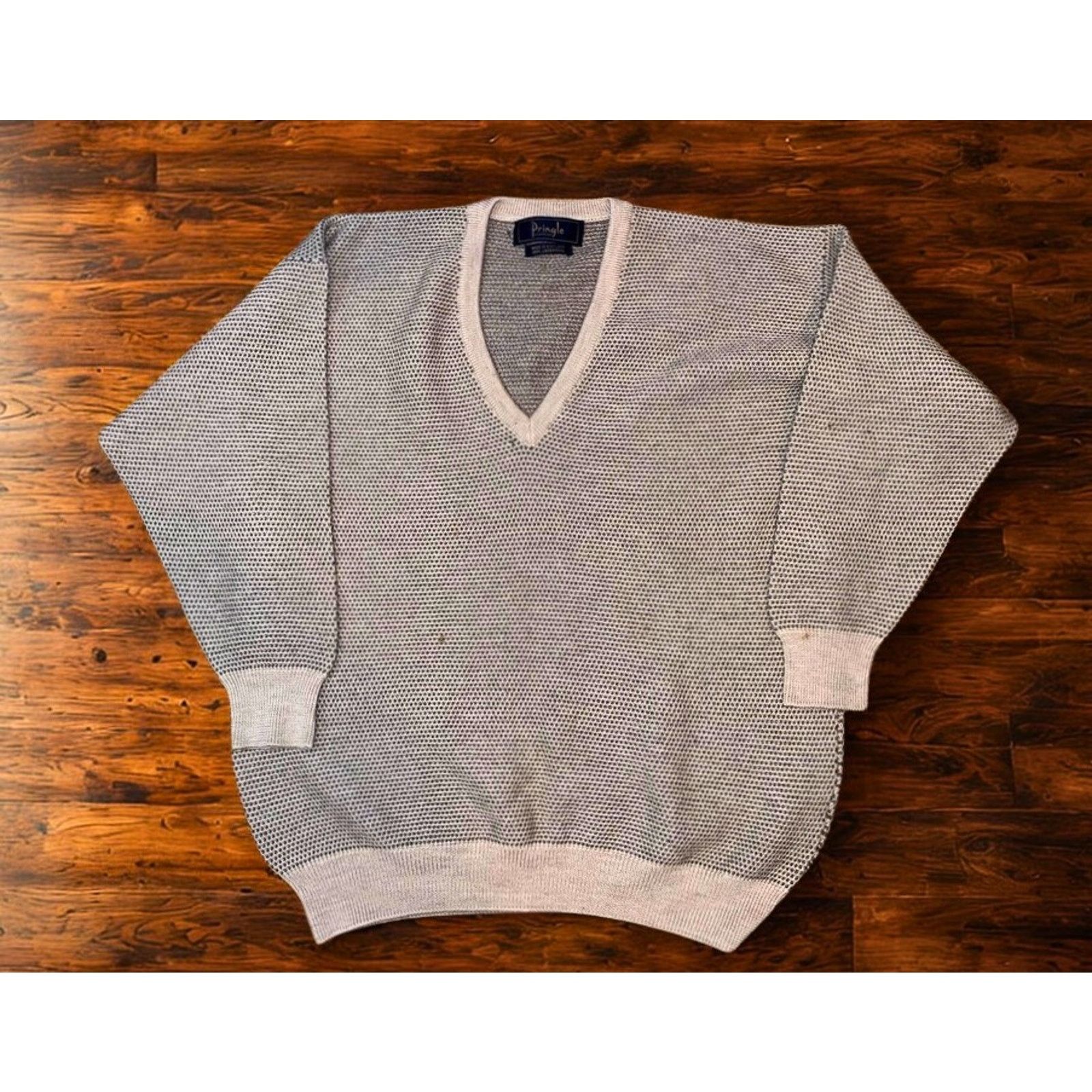 Pringle Of Scotland Pringle of Scotland Vintage Lambswool V-Neck Sweater 2XL Size US XXL / EU 58 / 5 - 7 Thumbnail