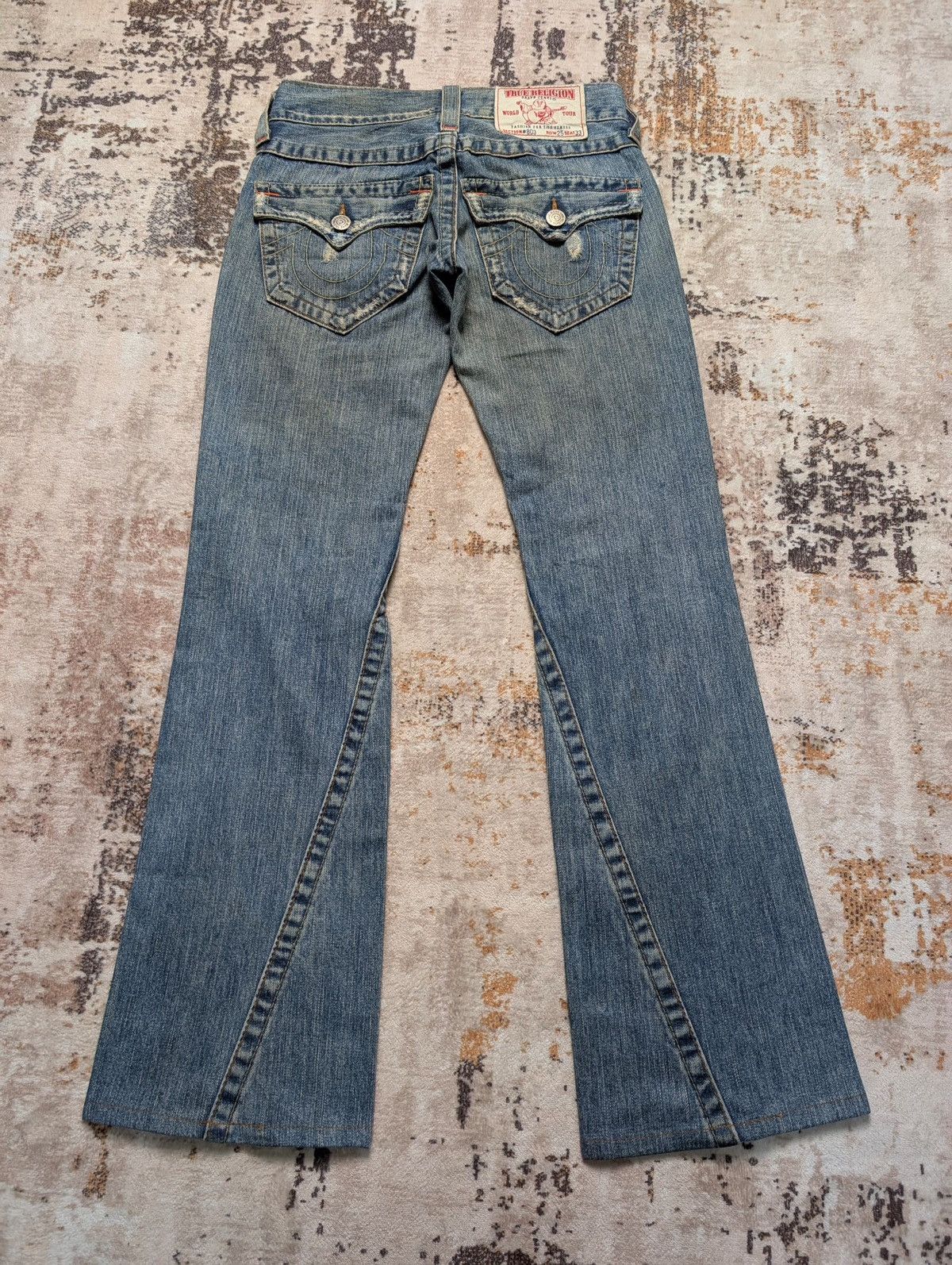 True Religion True Legion Distress Bootcut Denim Size US 31 - 9 Thumbnail