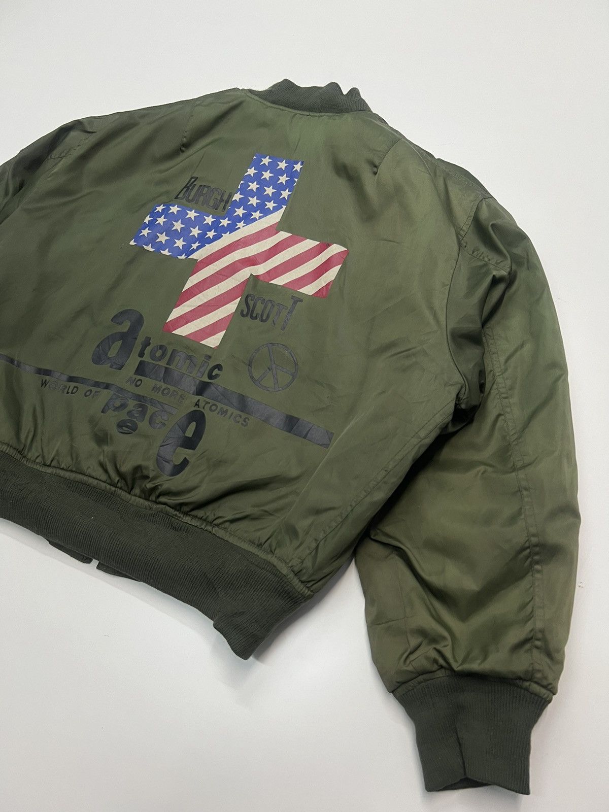 Japanese Brand BURGH SCOTT ATOMIC BOMBER JACKET Size US M / EU 48-50 / 2 - 7 Thumbnail