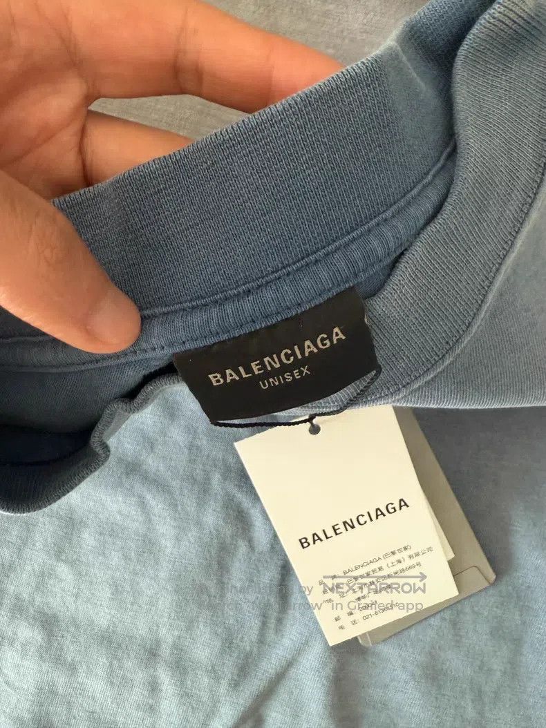 Balenciaga Balenciaga Letter Logo Embroidered Crew Neck Short Sleeve Size US XS / EU 42 / 0 - 7 Thumbnail