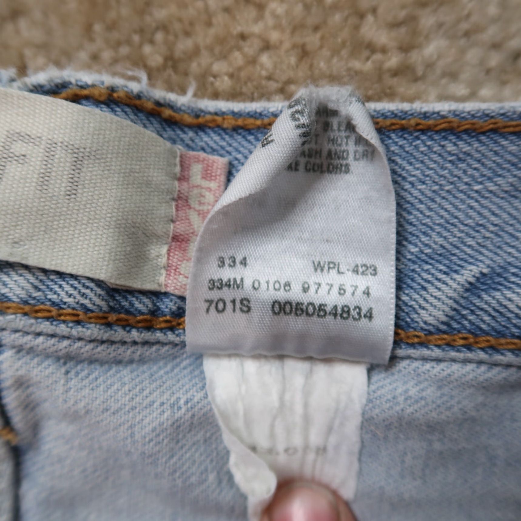 Levi's Levi's 505 Regular Fit Straight Leg Jeans Men's 38x32 Blue Distressed Denim Size US 38 / EU 54 - 5 Thumbnail