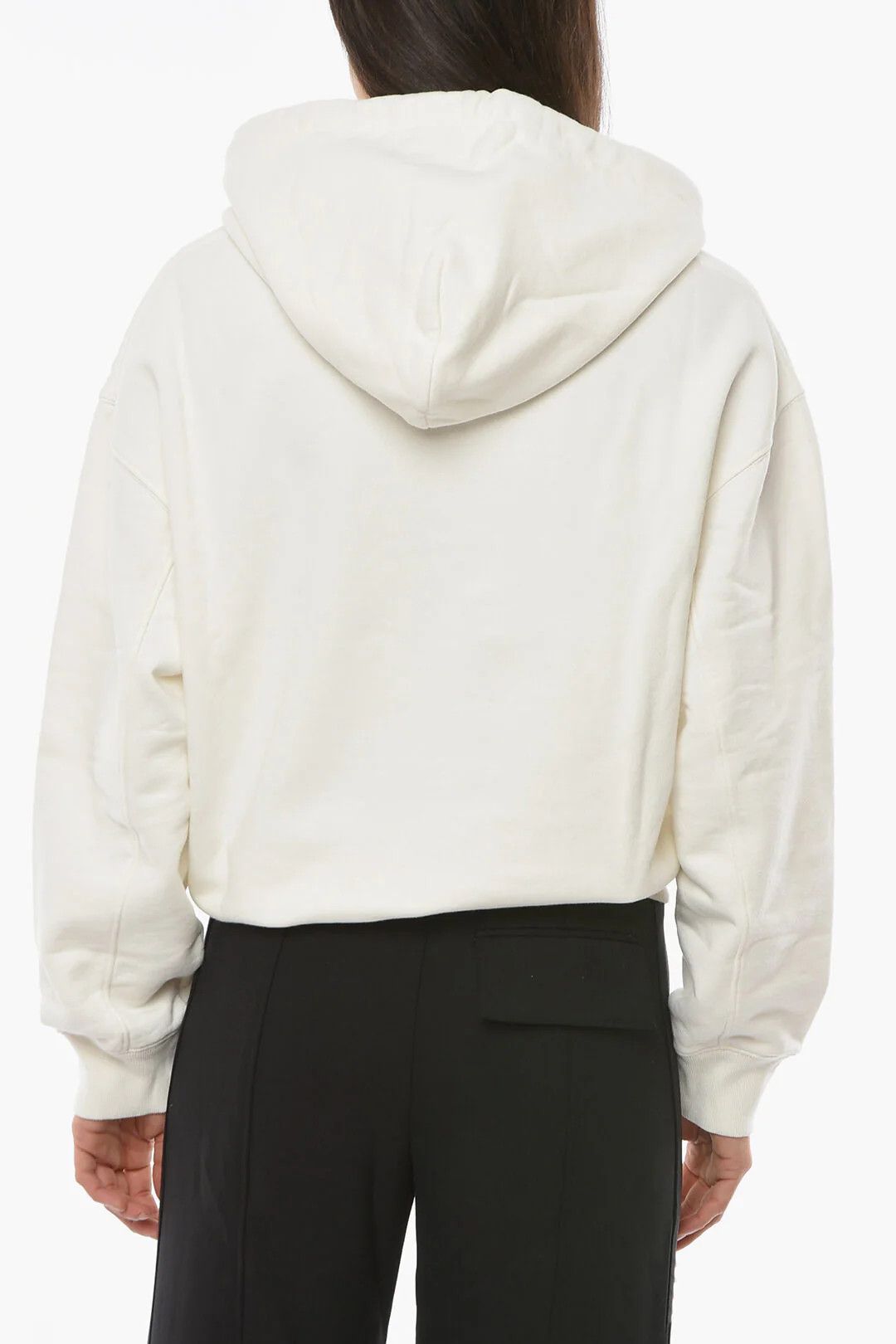 Ambush Design og1mm0426 Cotton Fleece Hoodie in White Size S / US 4 / IT 40 - 2 Thumbnail