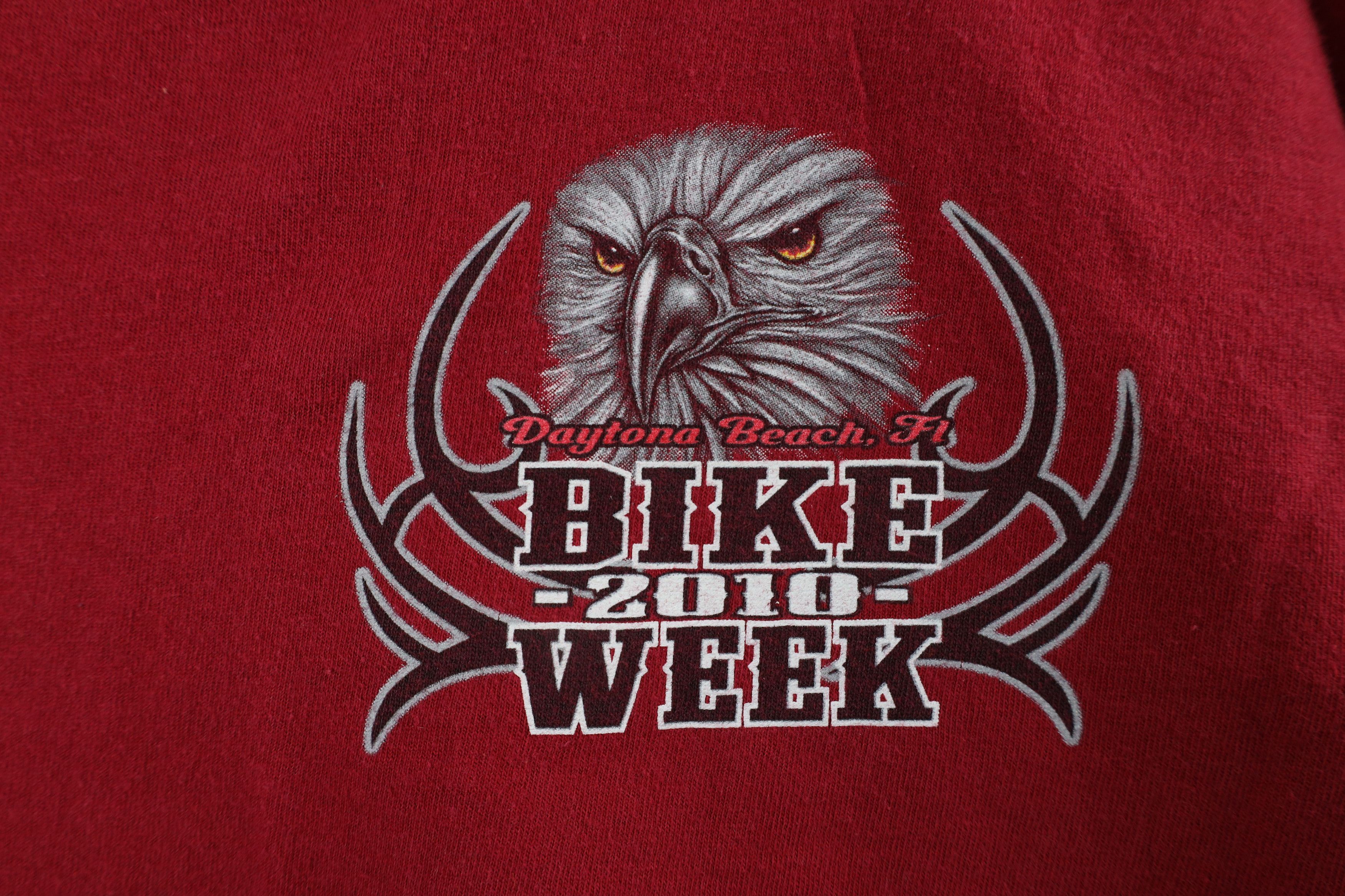 Vintage Vintage Y2K Daytona Beach Bike Week Eagle Tribal T-Shirt Size US XL / EU 56 / 4 - 4 Thumbnail