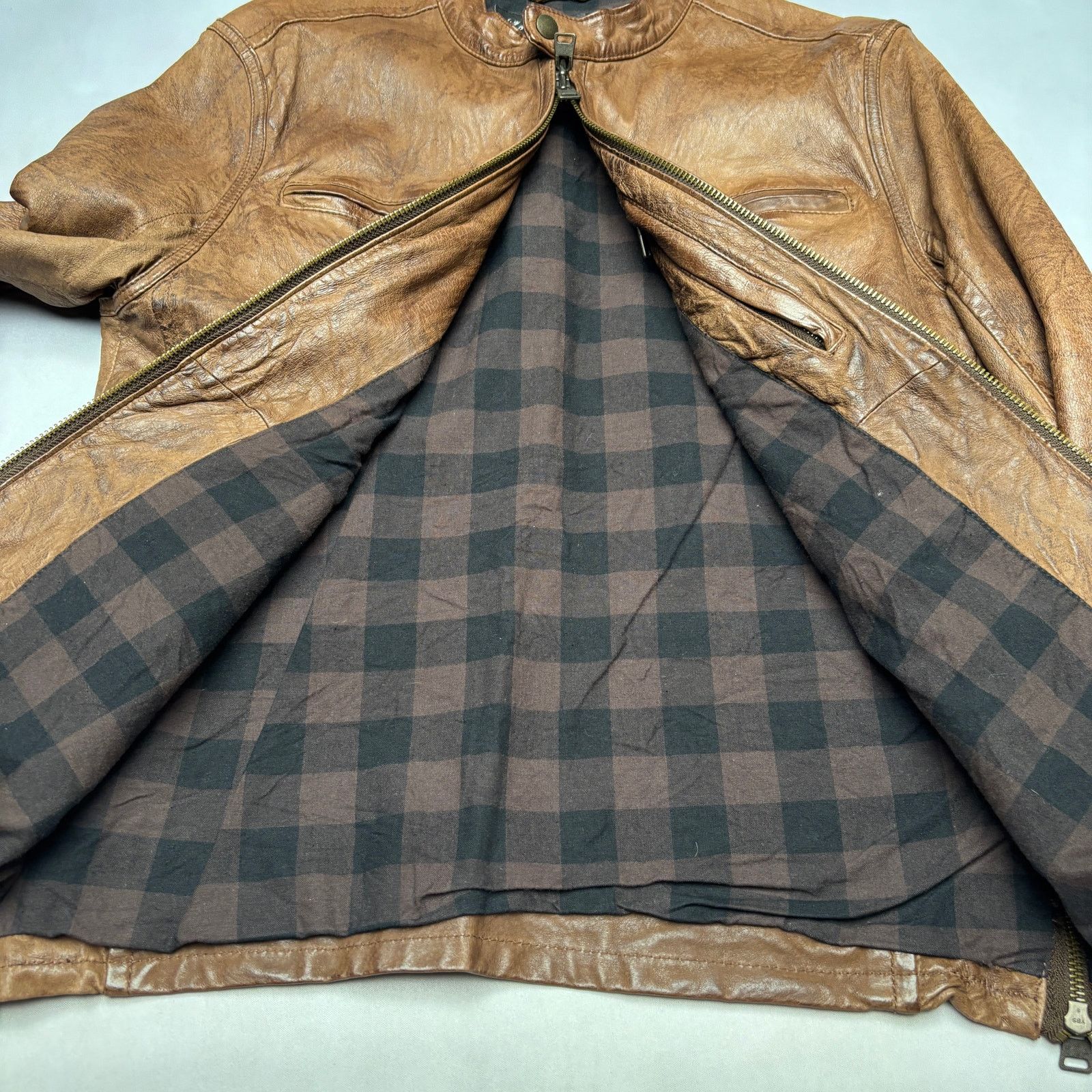 Levi's Vintage Levi's Cafe Racer Leather Jacket Capital E Men's M Size US M / EU 48-50 / 2 - 10 Thumbnail