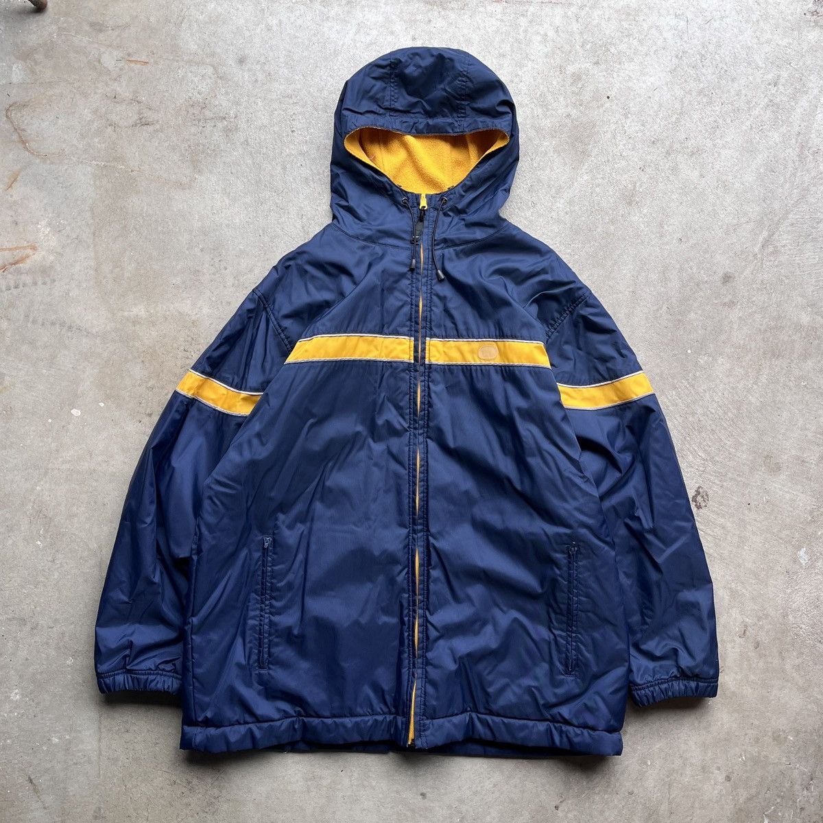 Nike Vintage Y2K Nike Navy Yellow Reversible Zip-Up Jacket Size US L / EU 52-54 / 3 - 1 Thumbnail