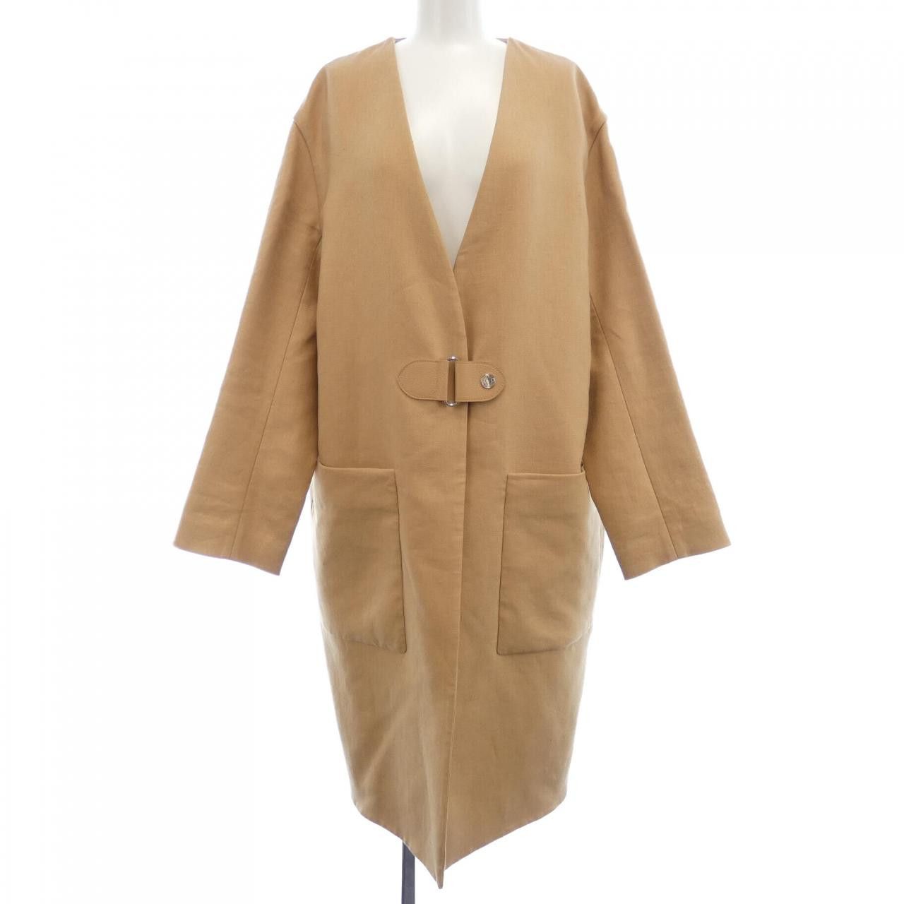 Hermes Hermes Hermes SUPPLE COAT Wool Coat Textile Outerwear DUTY FREE for USA Size ONE SIZE - 1 Thumbnail