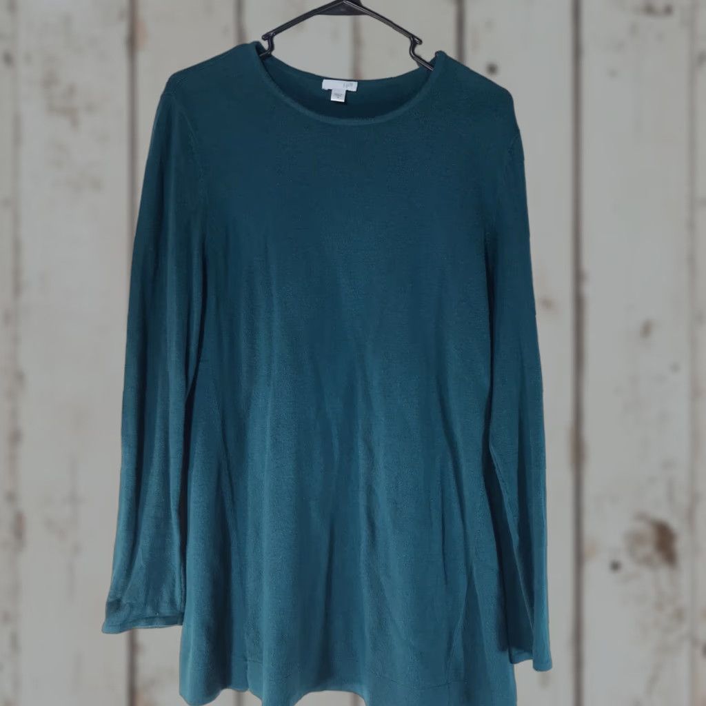 J. Jill J. Jill Turquoise Sweater Tunic Womens Size M Long Sleeve Regular Fit Size M / US 6-8 / IT 42-44 - 1 Thumbnail