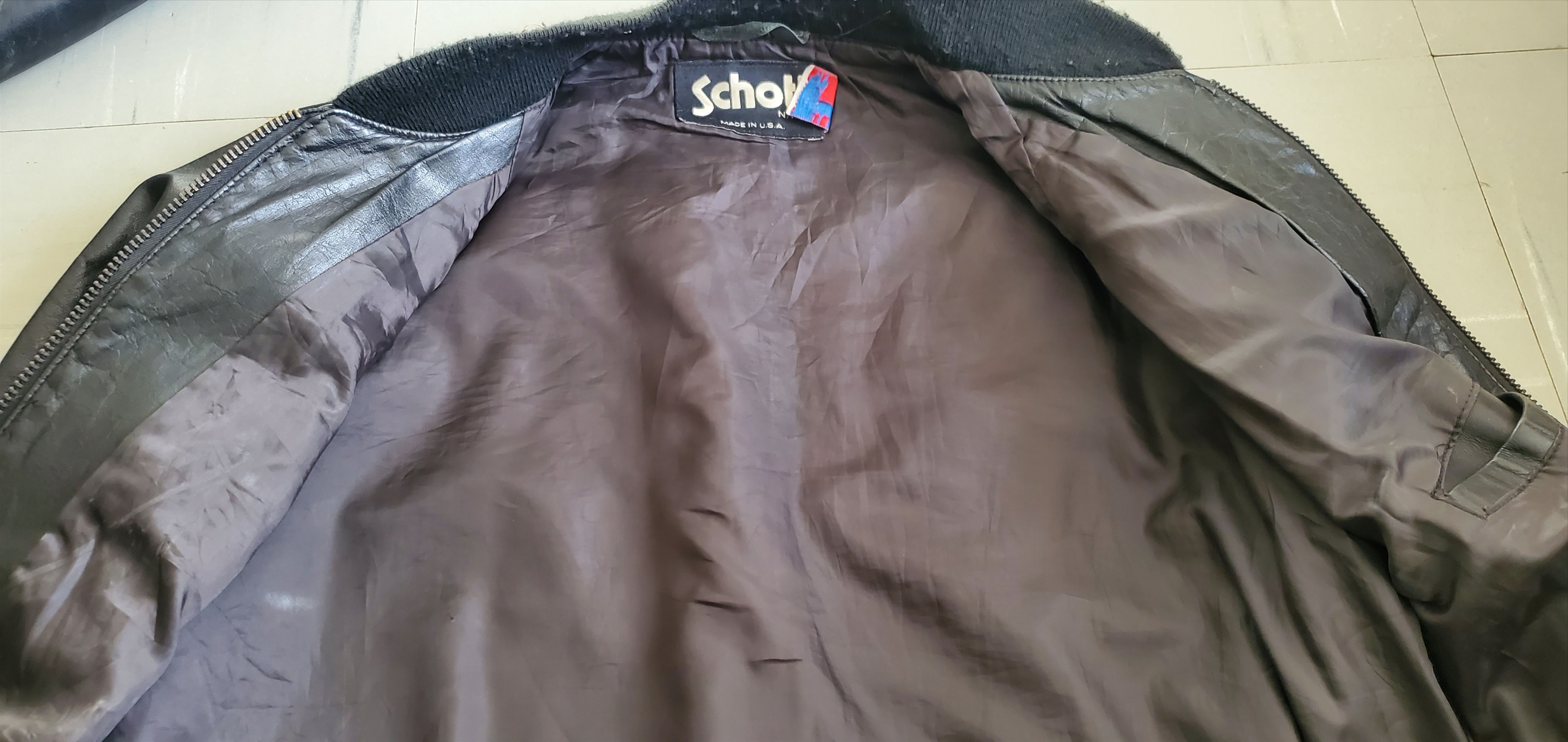 Schott SCHOTT NYC Motorcycle Leather Jacket Size US M / EU 48-50 / 2 - 6 Thumbnail
