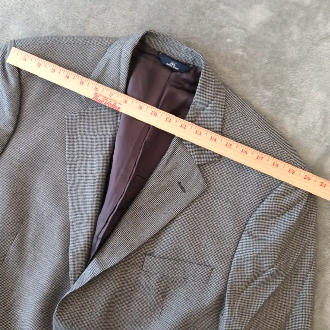 Brooks Brothers Brooks Brothers Blazer Mens 46 Long Gray Houndstooth Wool Two Button Single Vent Jacket Coat Notch Lapel 2 Piece Regular Mens Size 46R - 2 Thumbnail